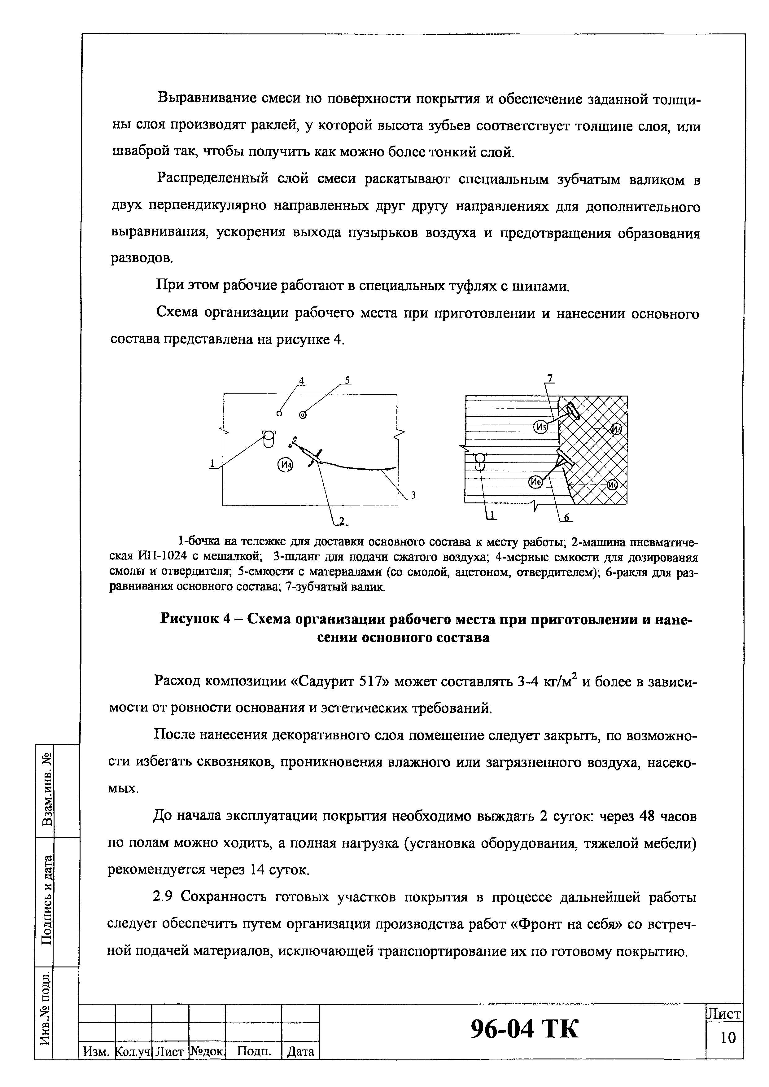 Технологическая карта 96-04 ТК