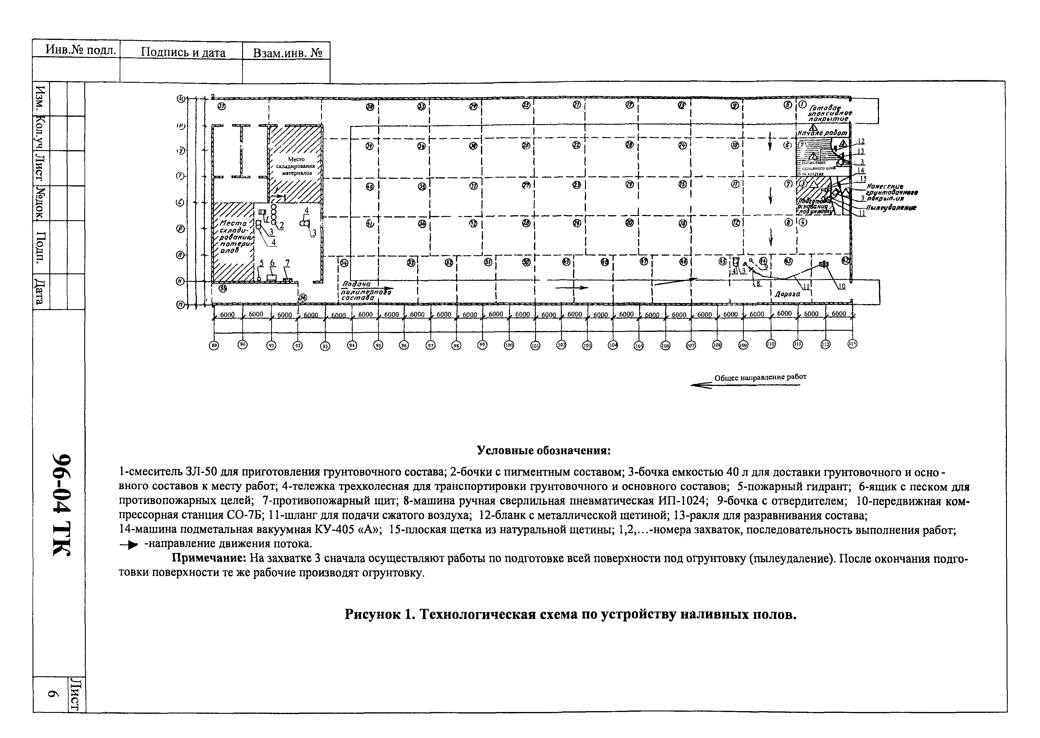 Технологическая карта 96-04 ТК