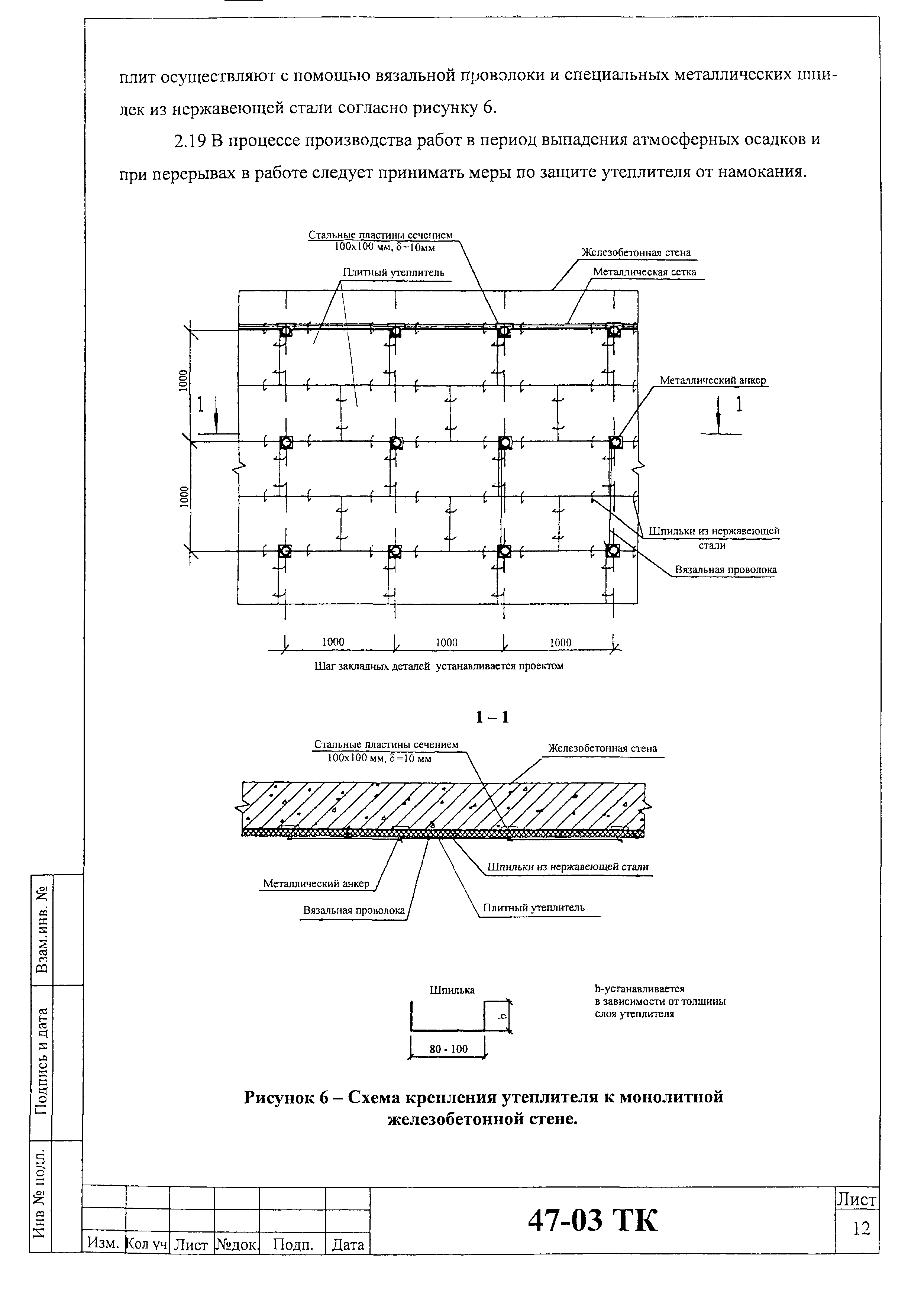 Технологическая карта 47-03 ТК