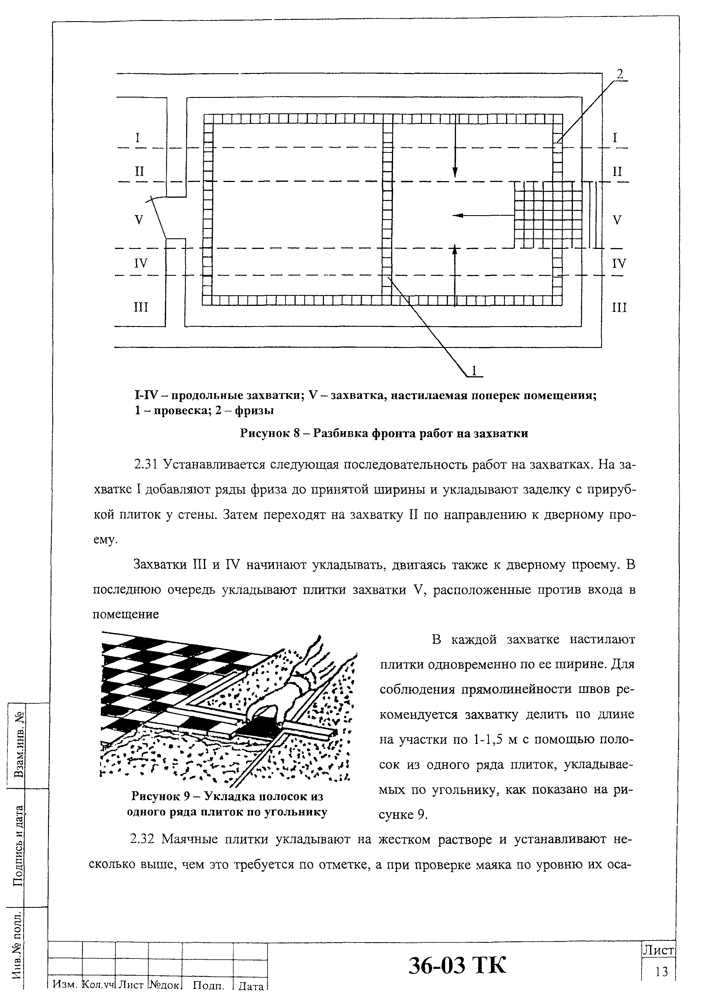 Технологическая карта 36-03 ТК