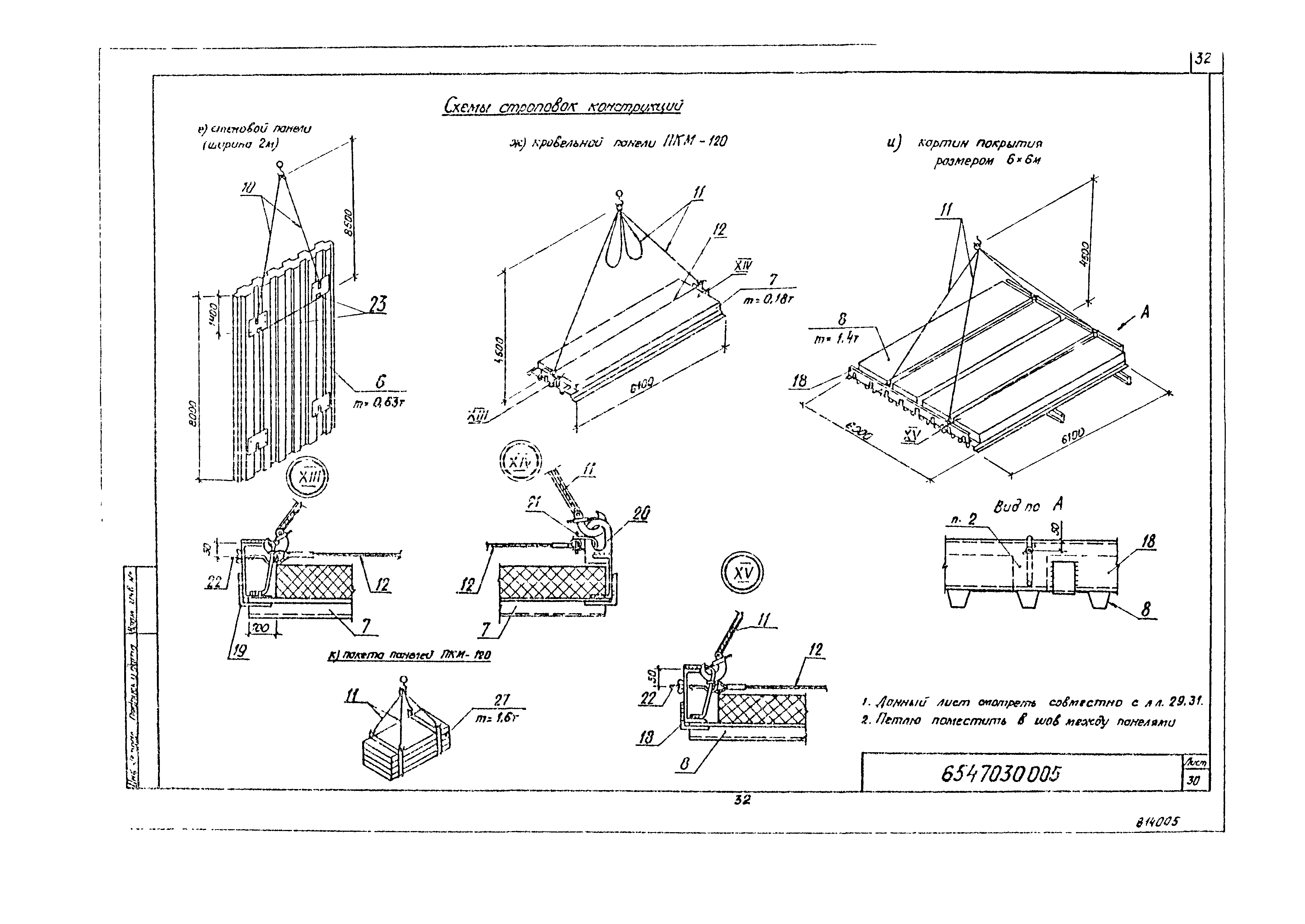 Технологическая карта 6547030005/814005