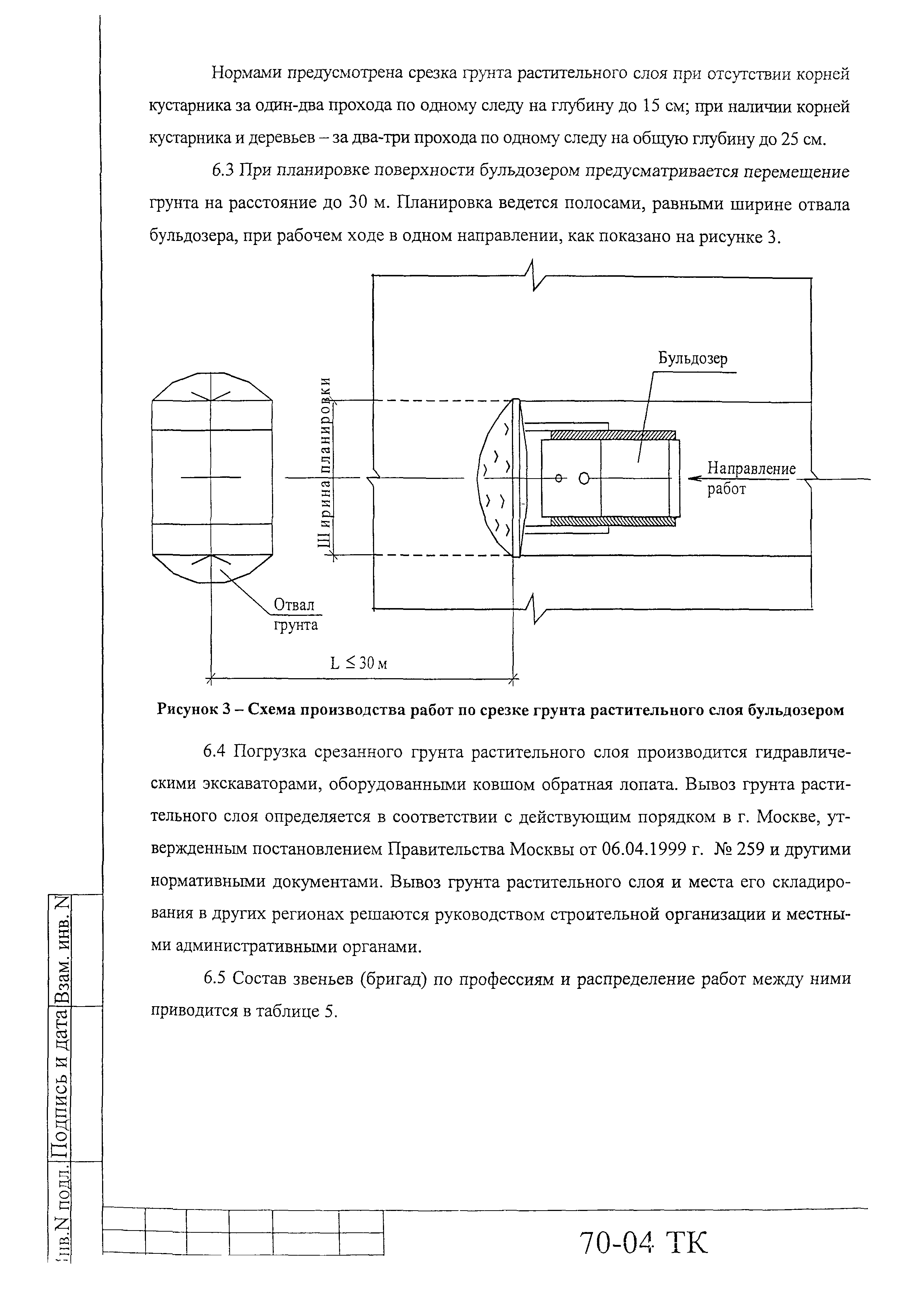 Технологическая карта 70-04 ТК