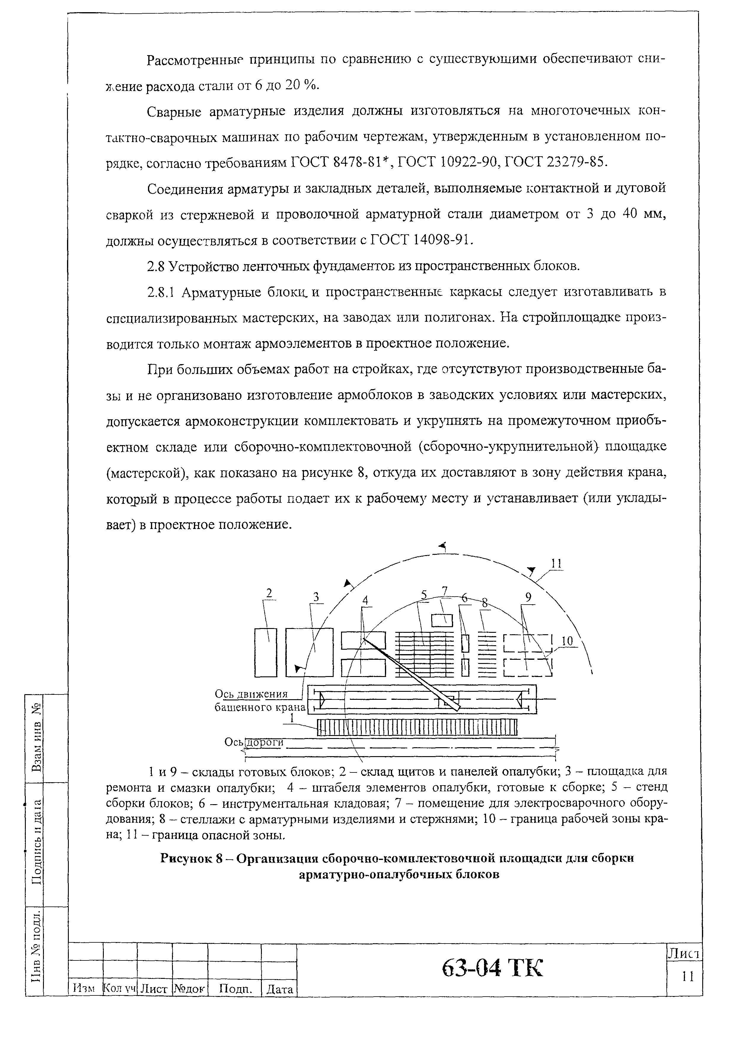 Технологическая карта 63-04 ТК