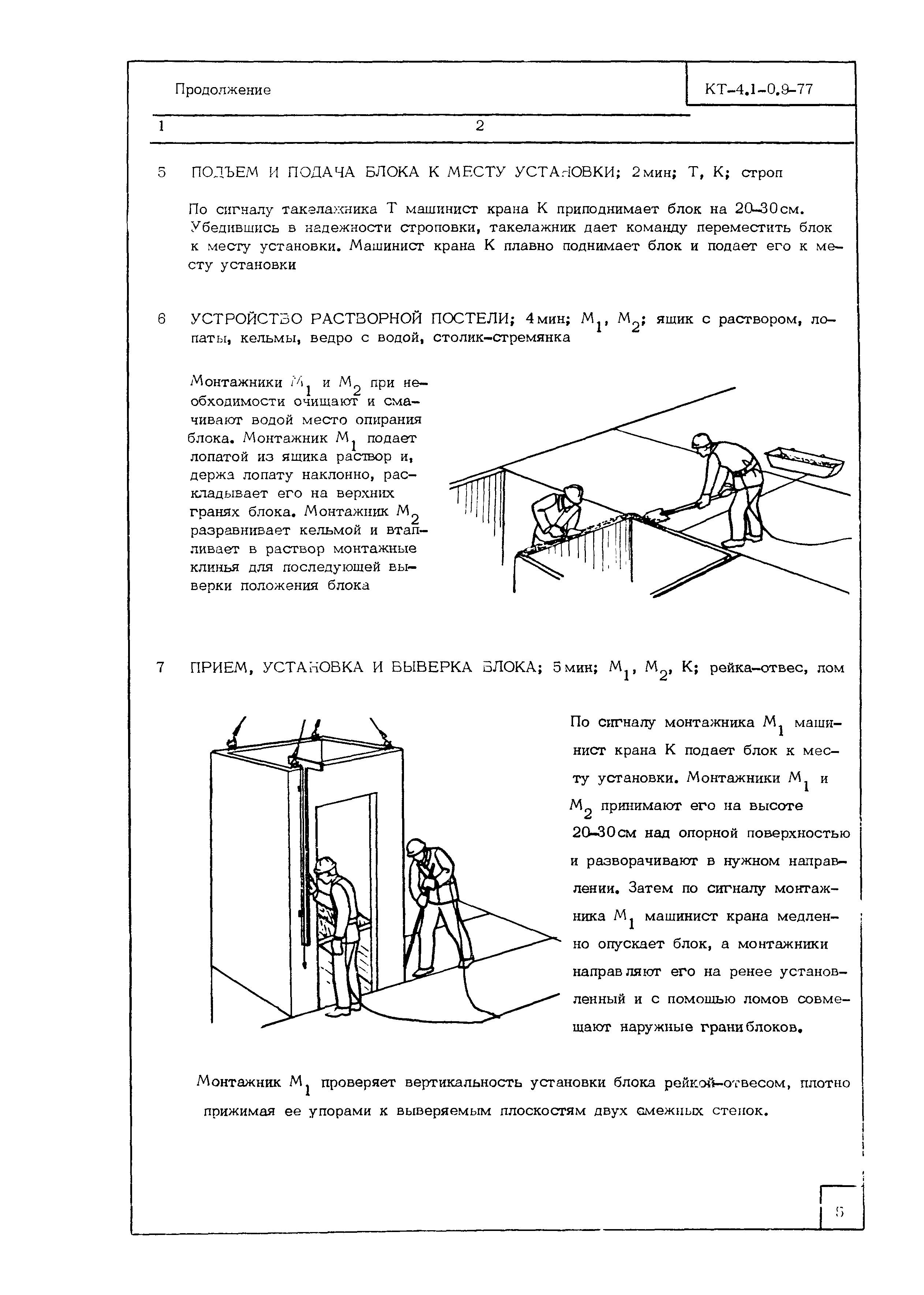 Технологическая карта КТ-4.1-0.9-77