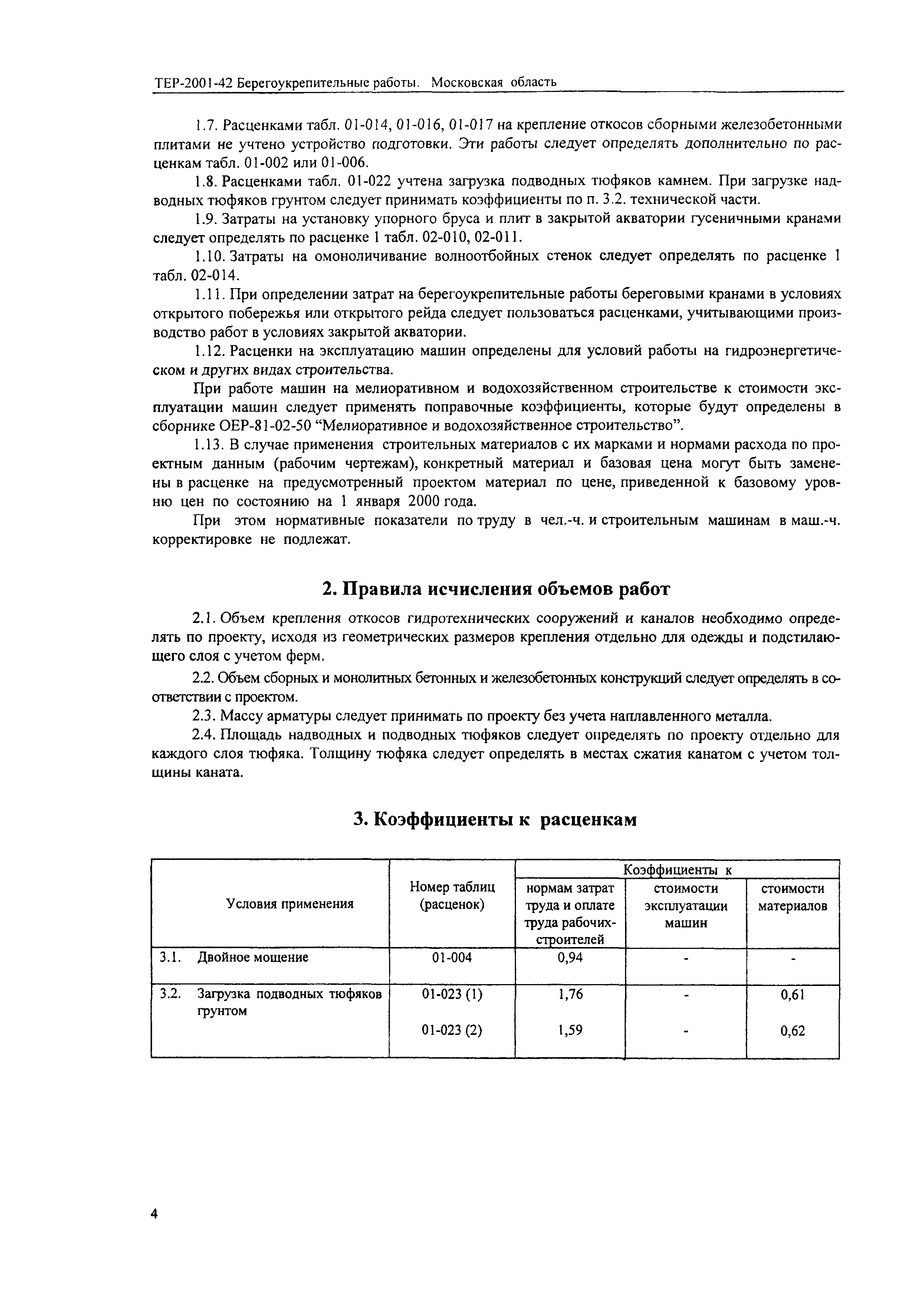 ТЕР 2001-42 Московской области