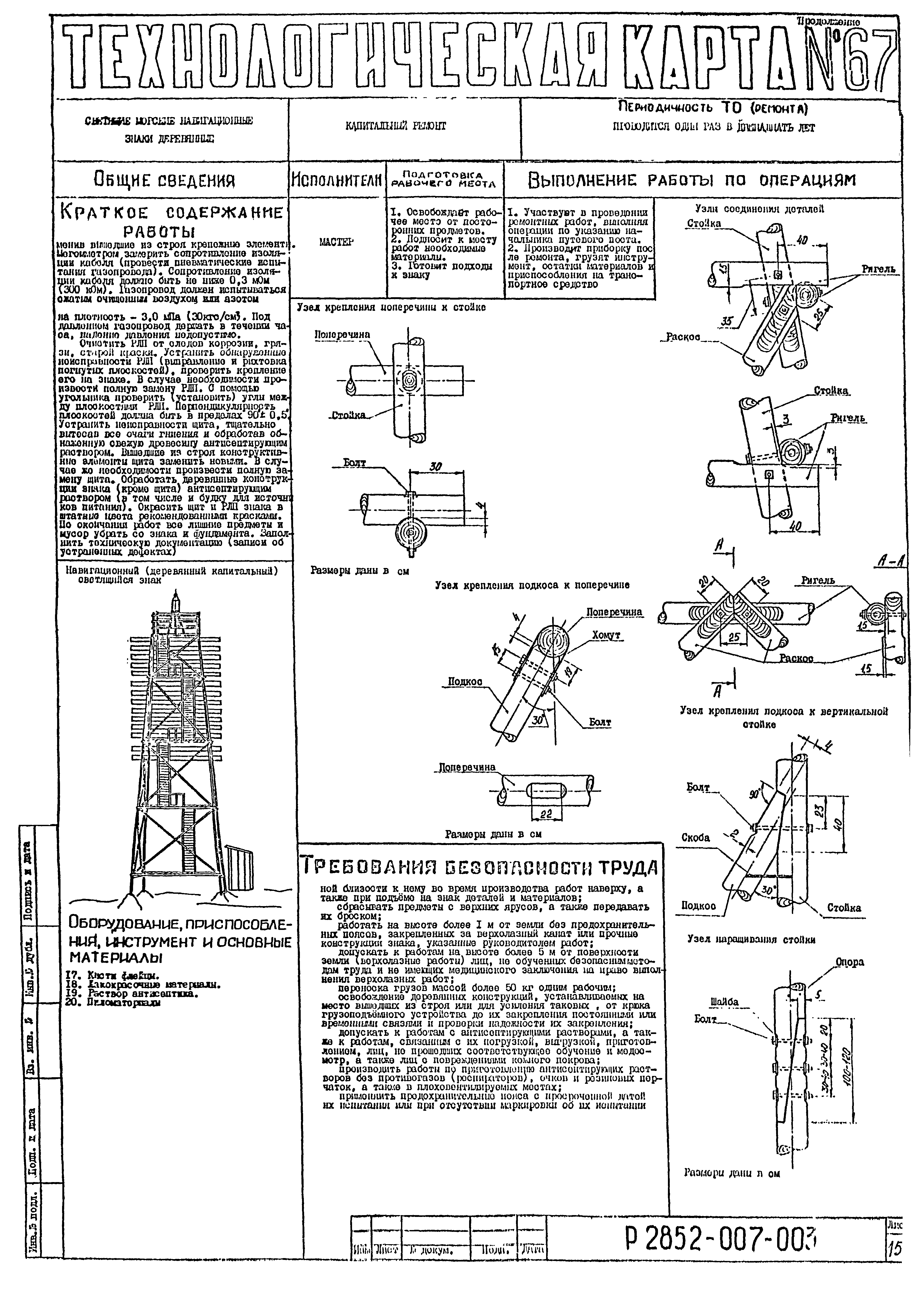 Технологическая карта 67