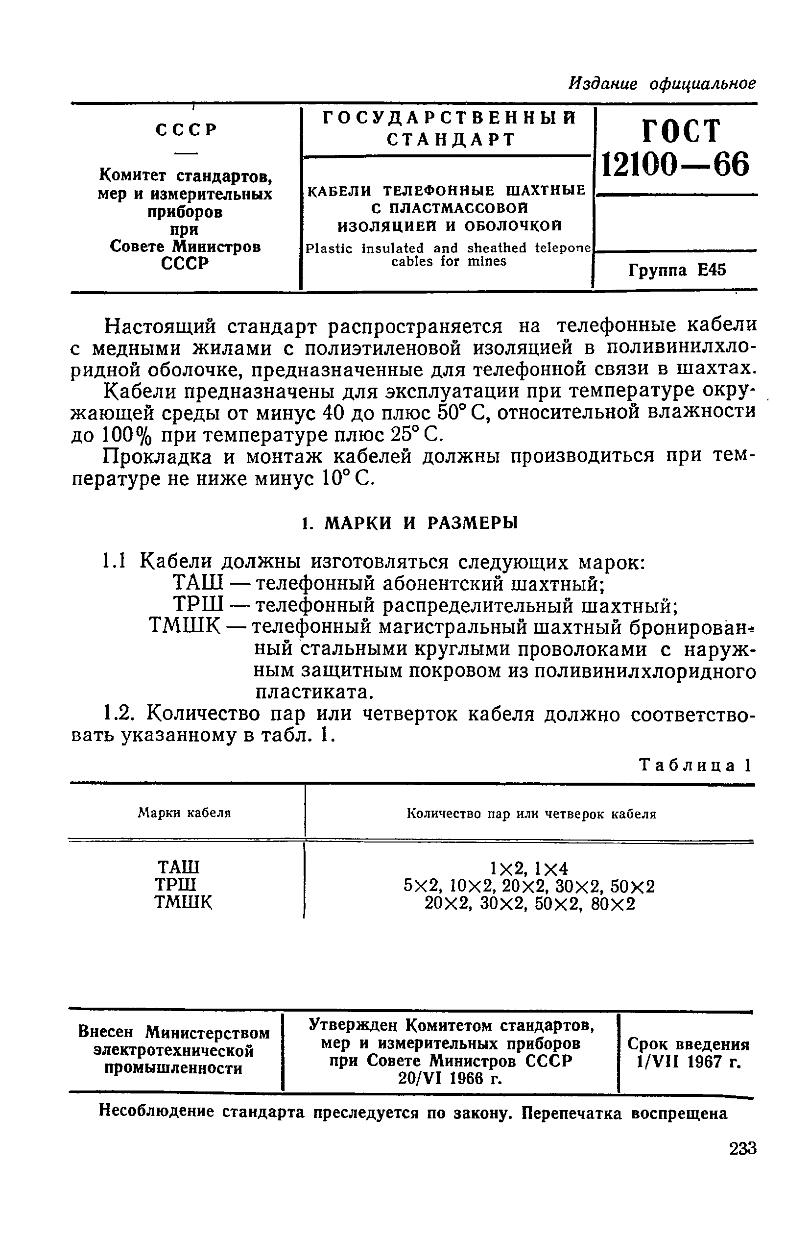 ГОСТ 12100-66