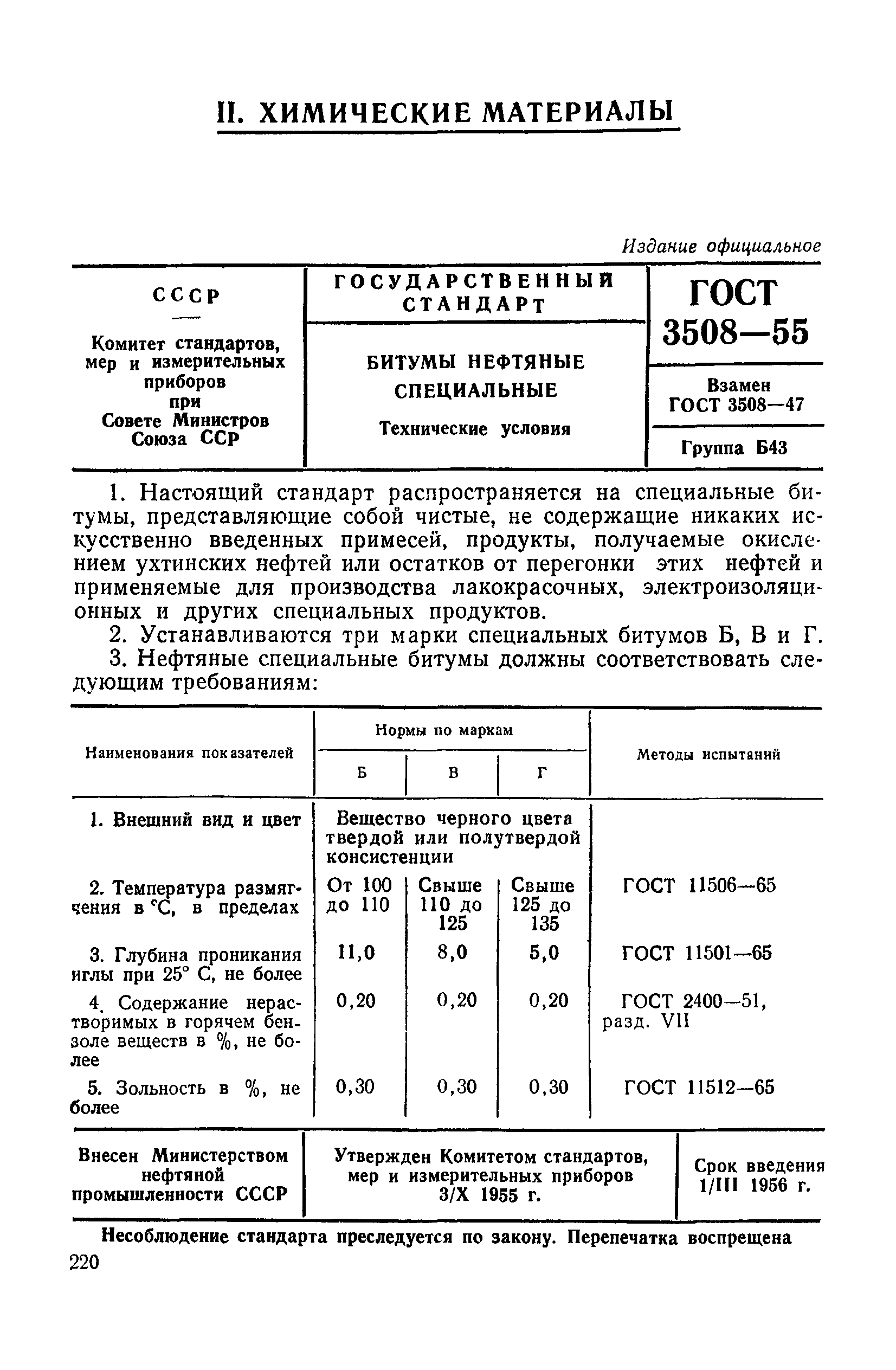 ГОСТ 3508-55