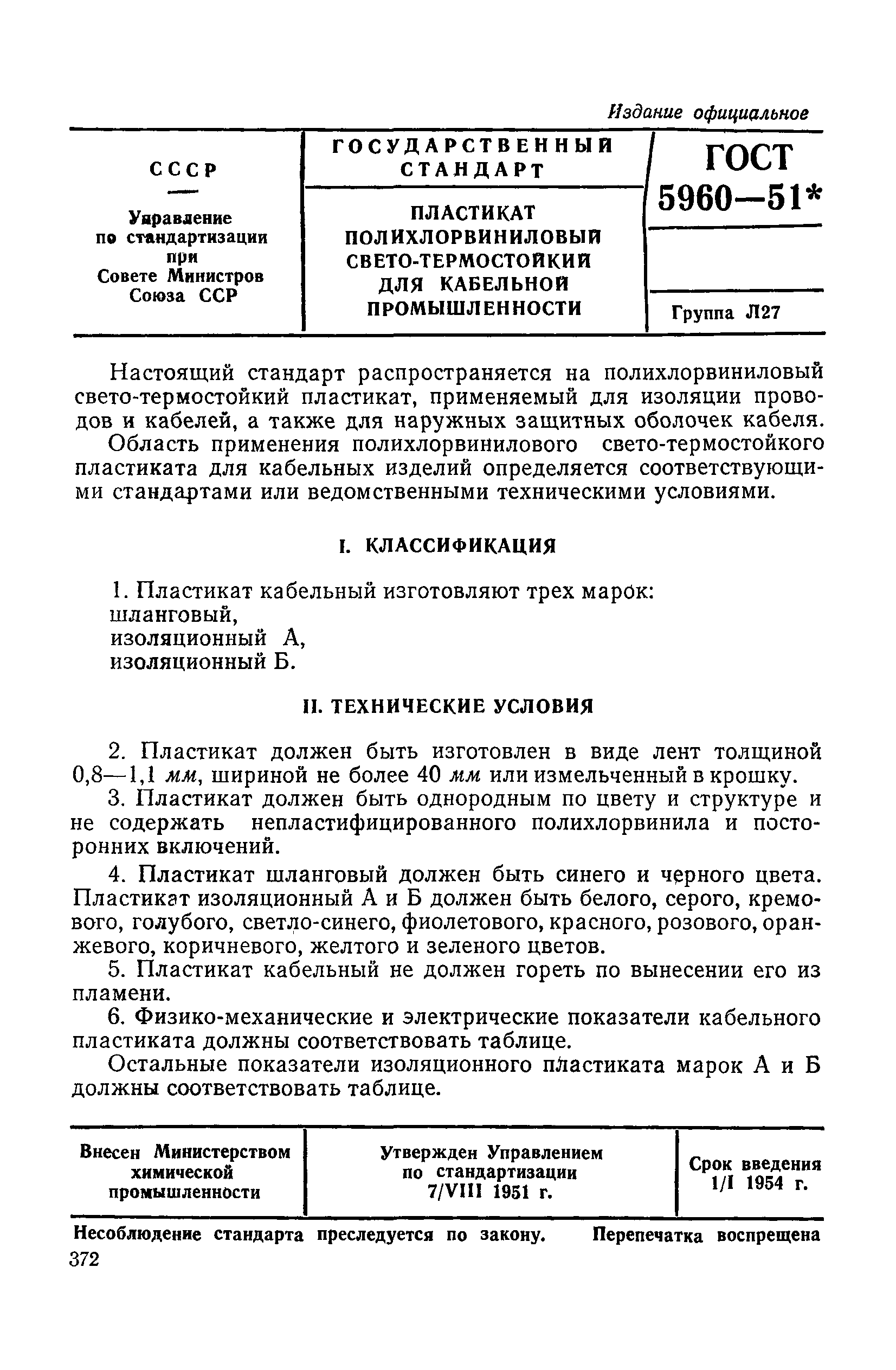 ГОСТ 5960-51