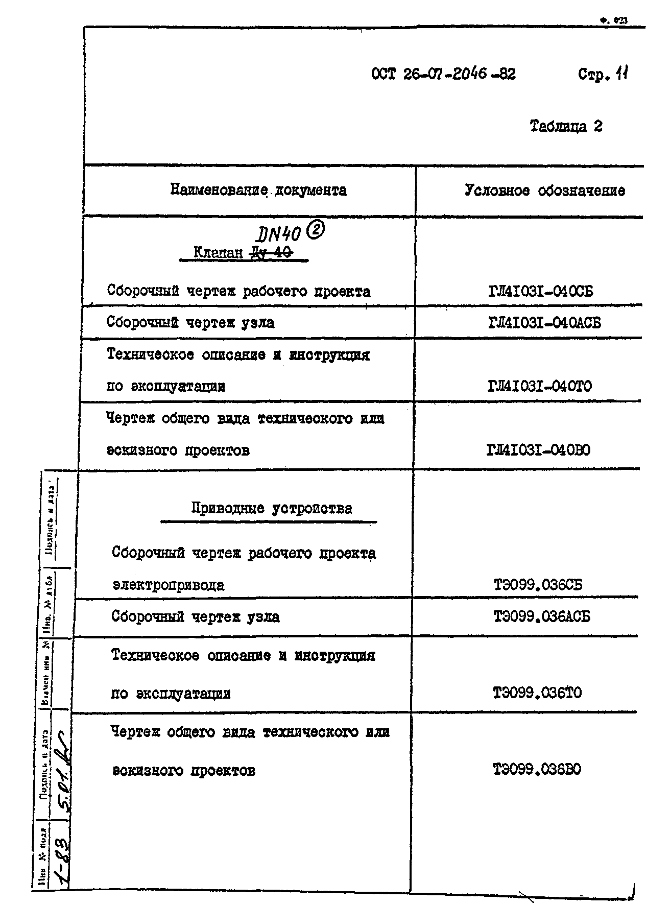 ОСТ 26-07-2046-82