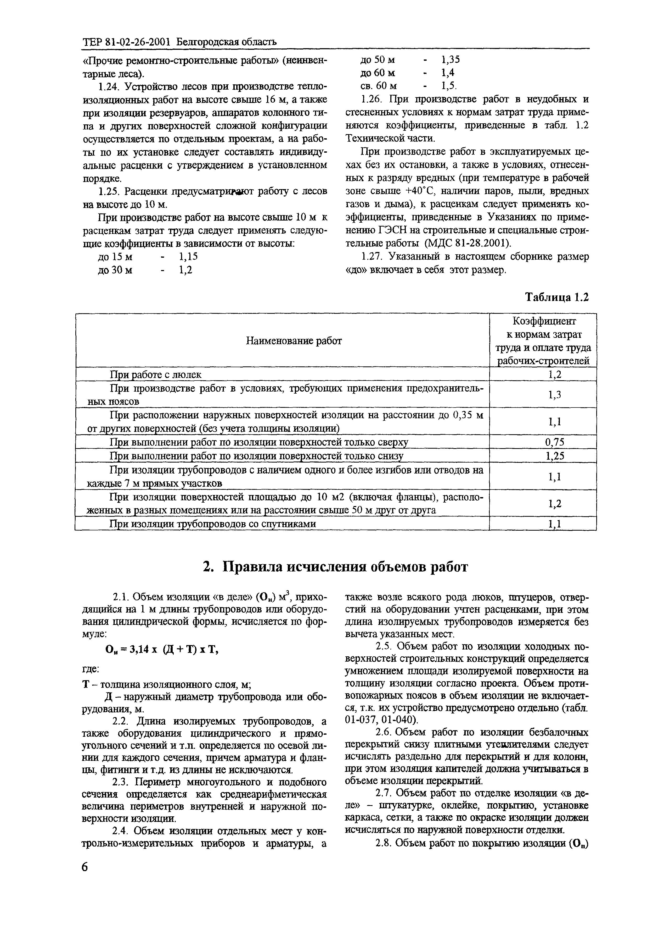 ТЕР 2001-26 Белгородской области