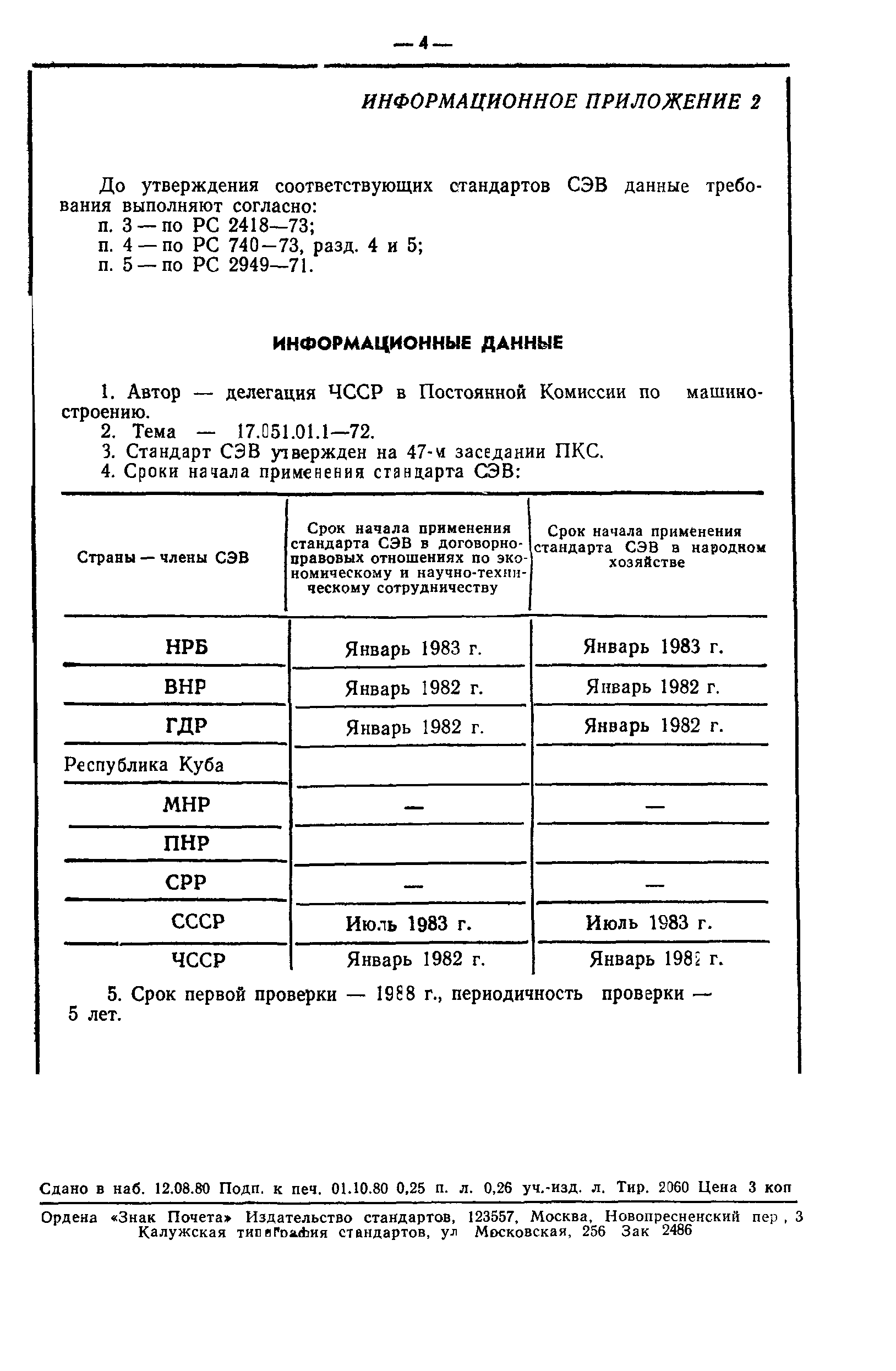 СТ СЭВ 2257-80