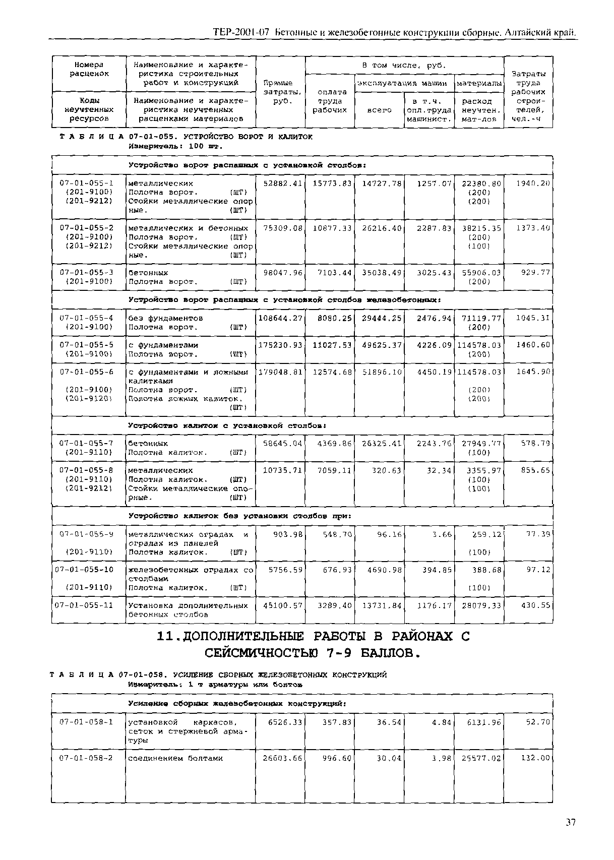 ТЕР Алтайский край 2001-07