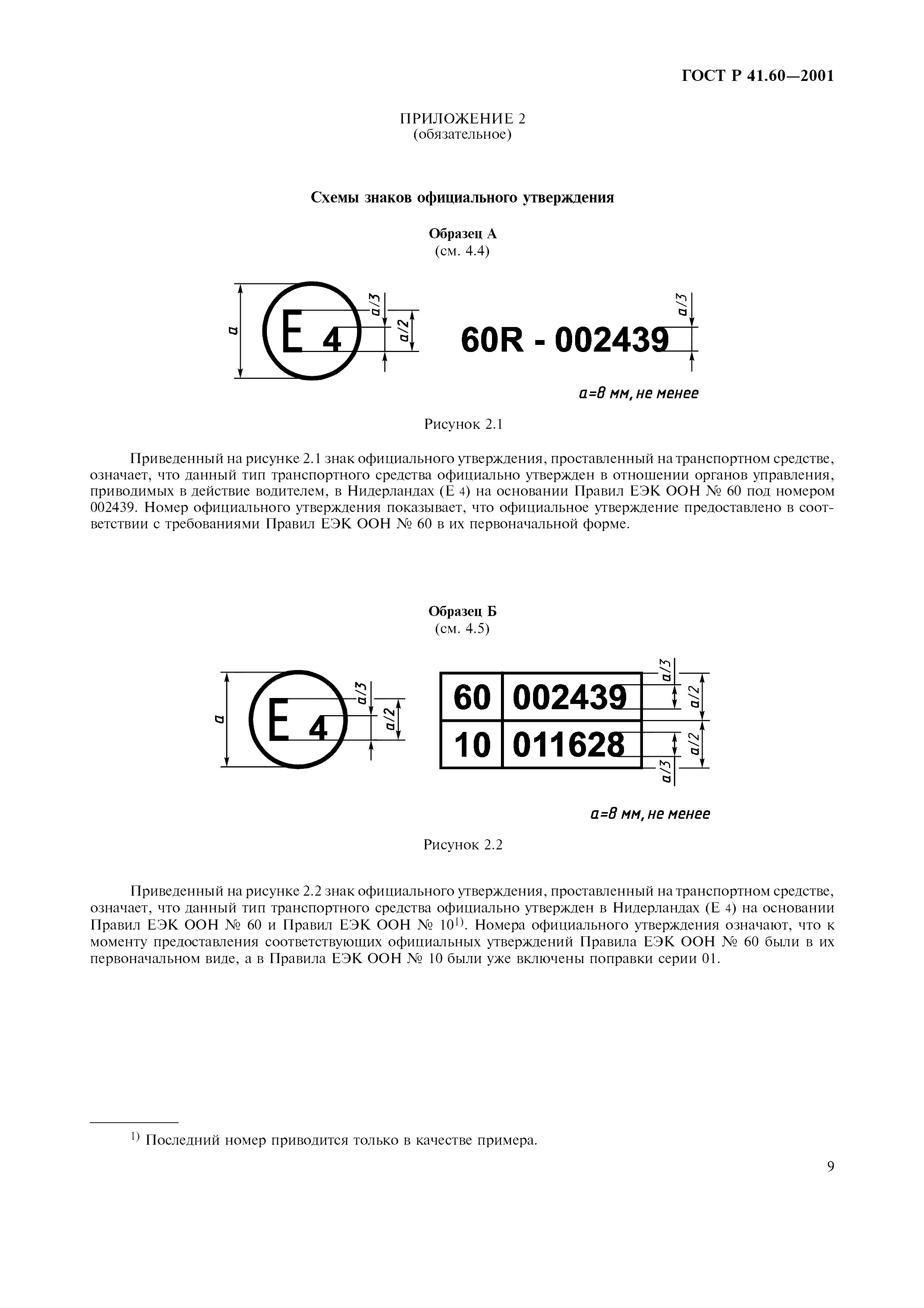 ГОСТ Р 41.60-2001