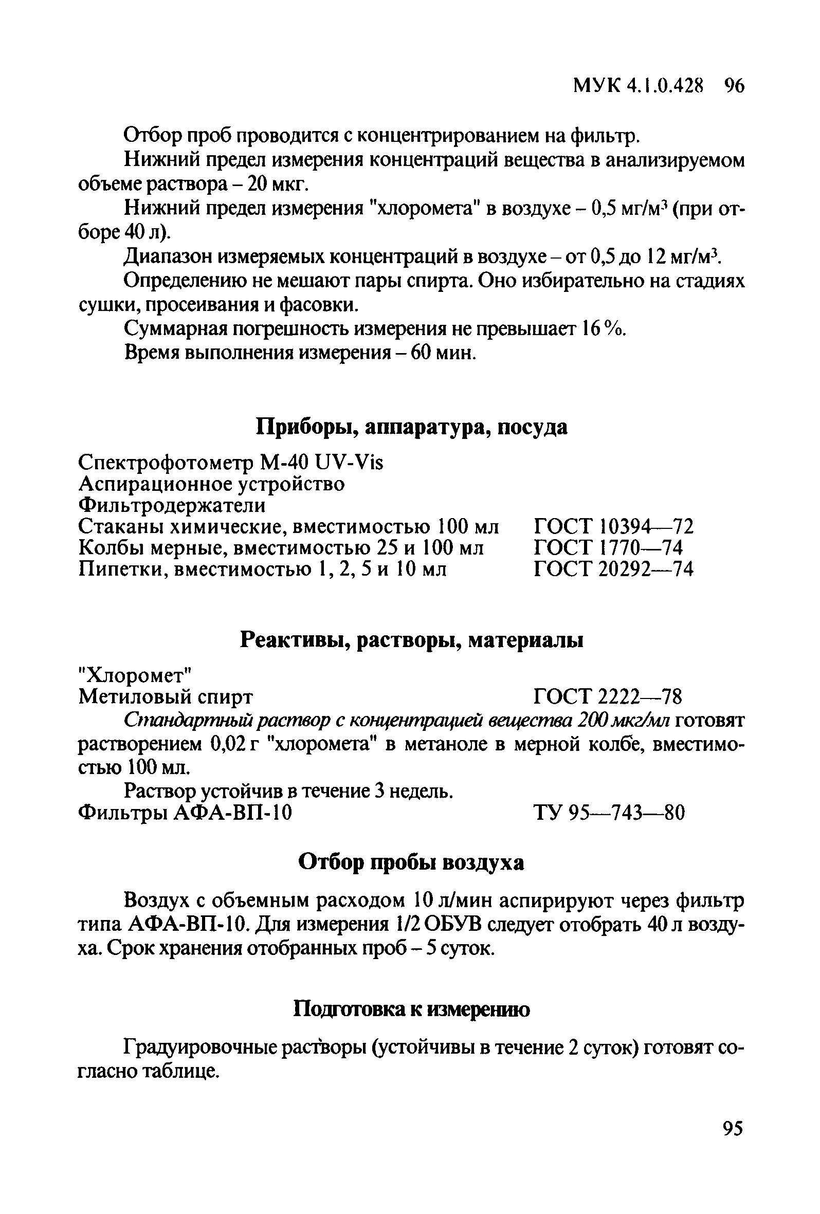 МУК 4.1.0.428-96