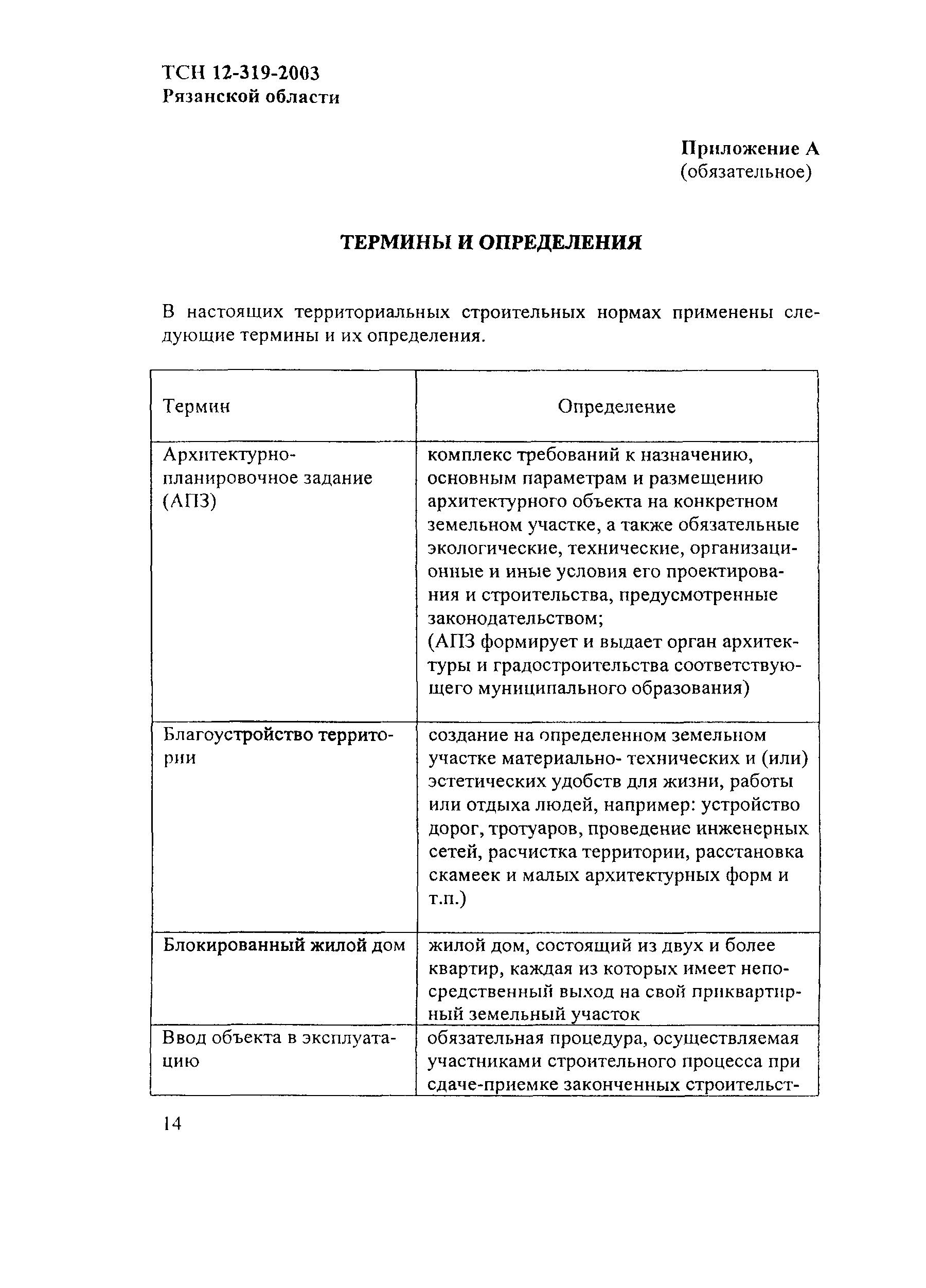 ТСН 12-319-2003