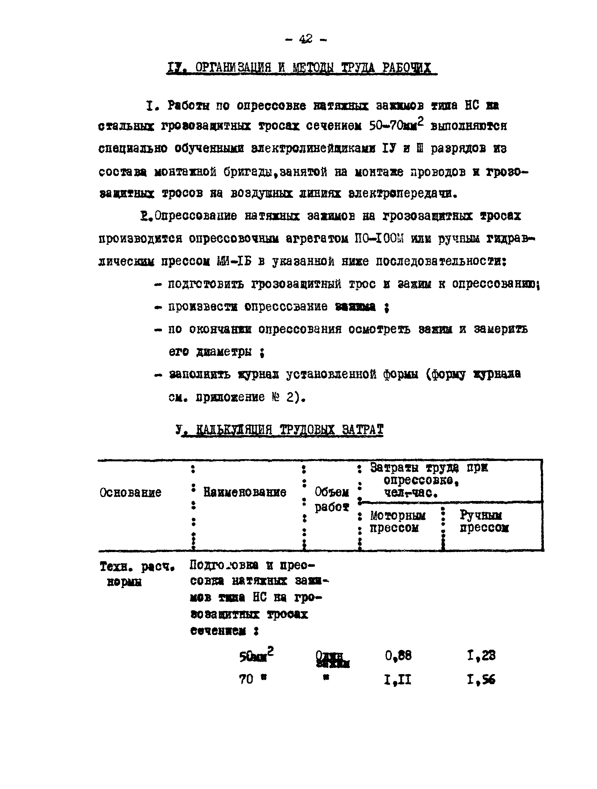 Технологическая карта К-V-19-5