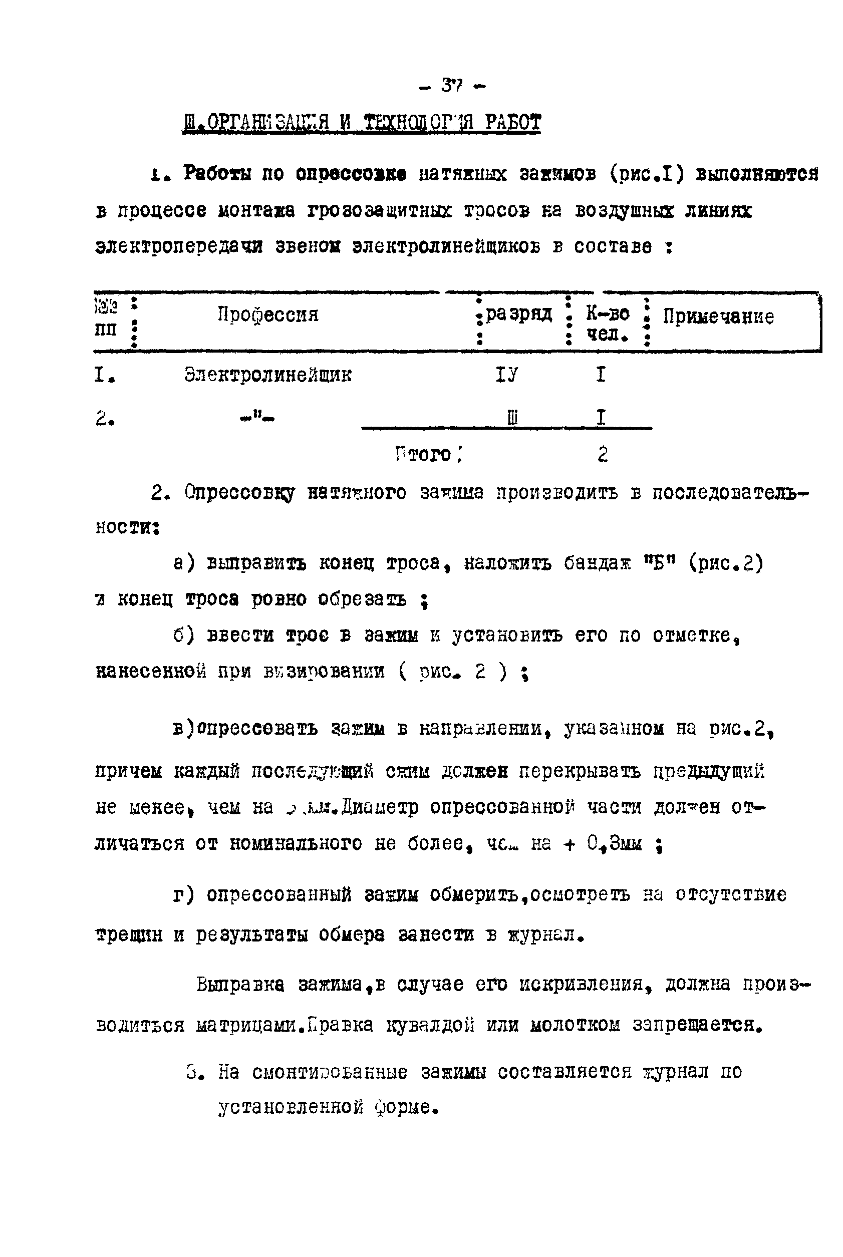 Технологическая карта К-V-19-4