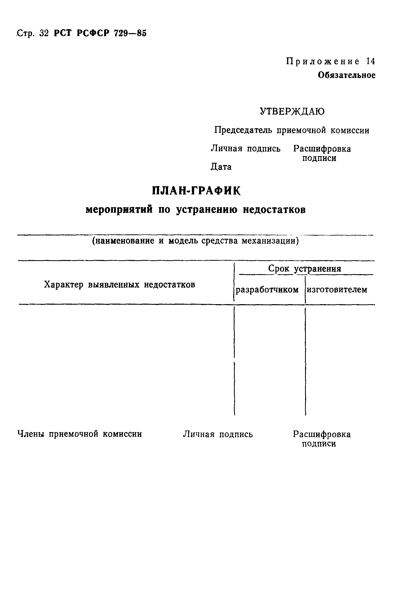 РСТ РСФСР 729-85