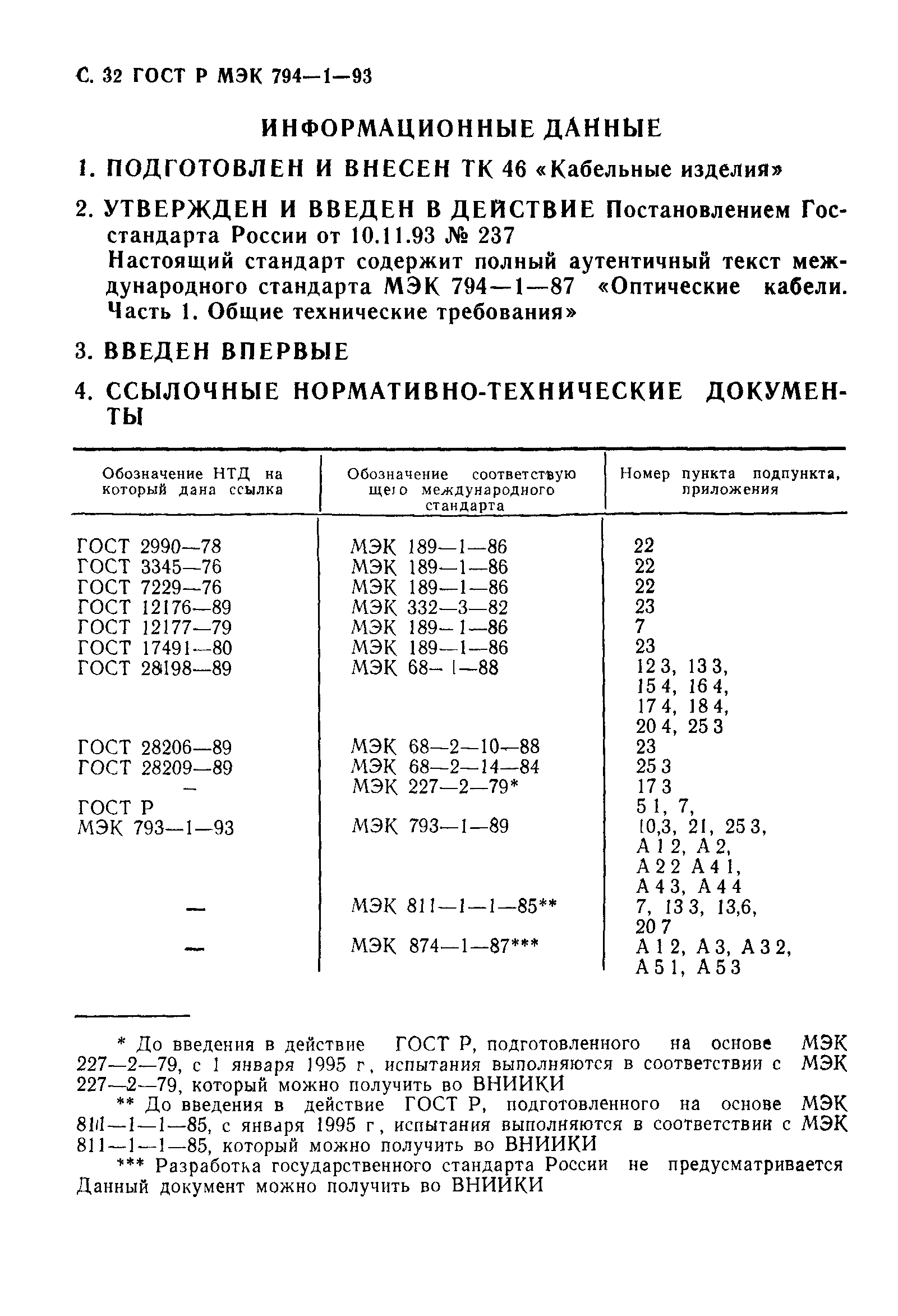 ГОСТ Р МЭК 794-1-93