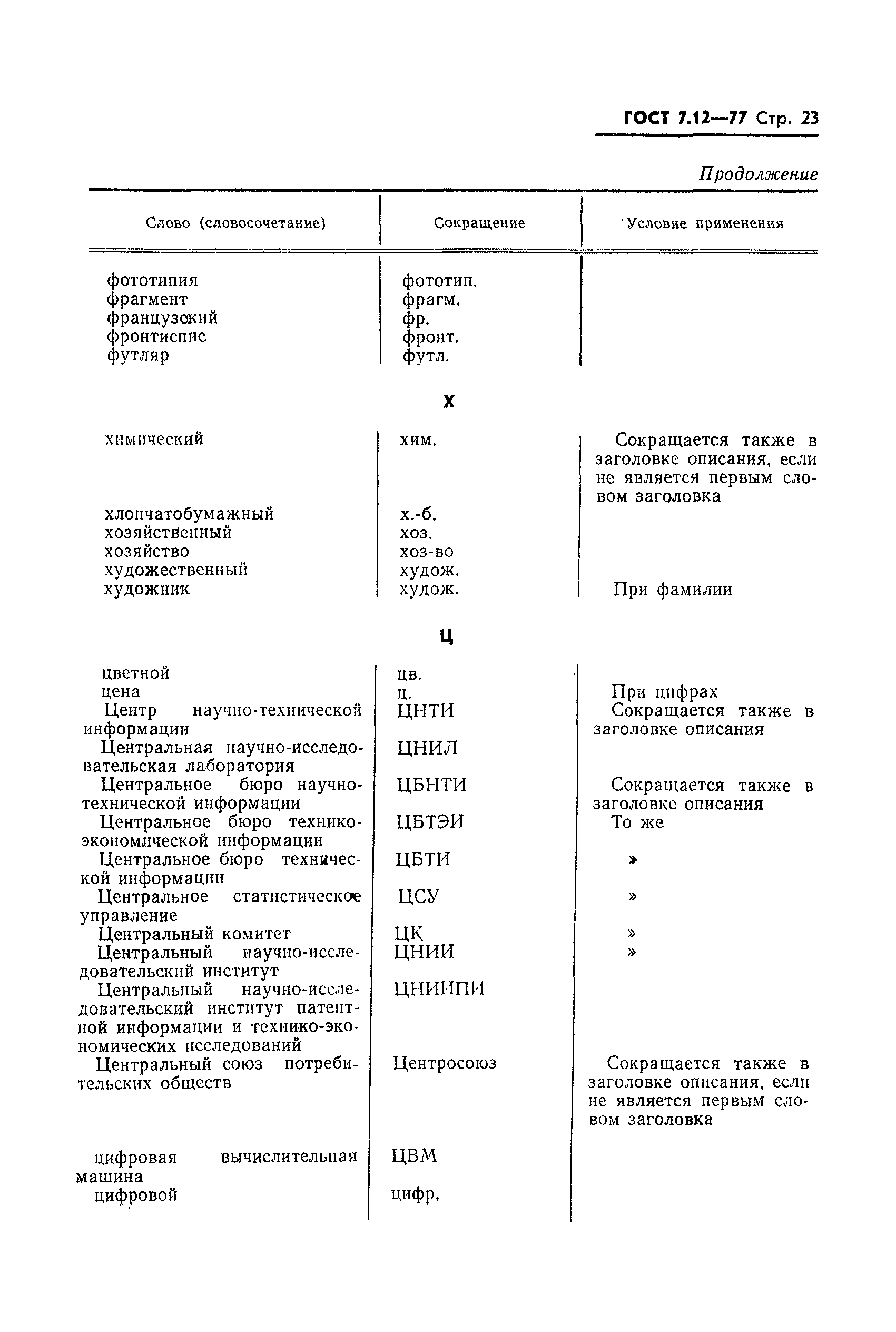 ГОСТ 7.12-77