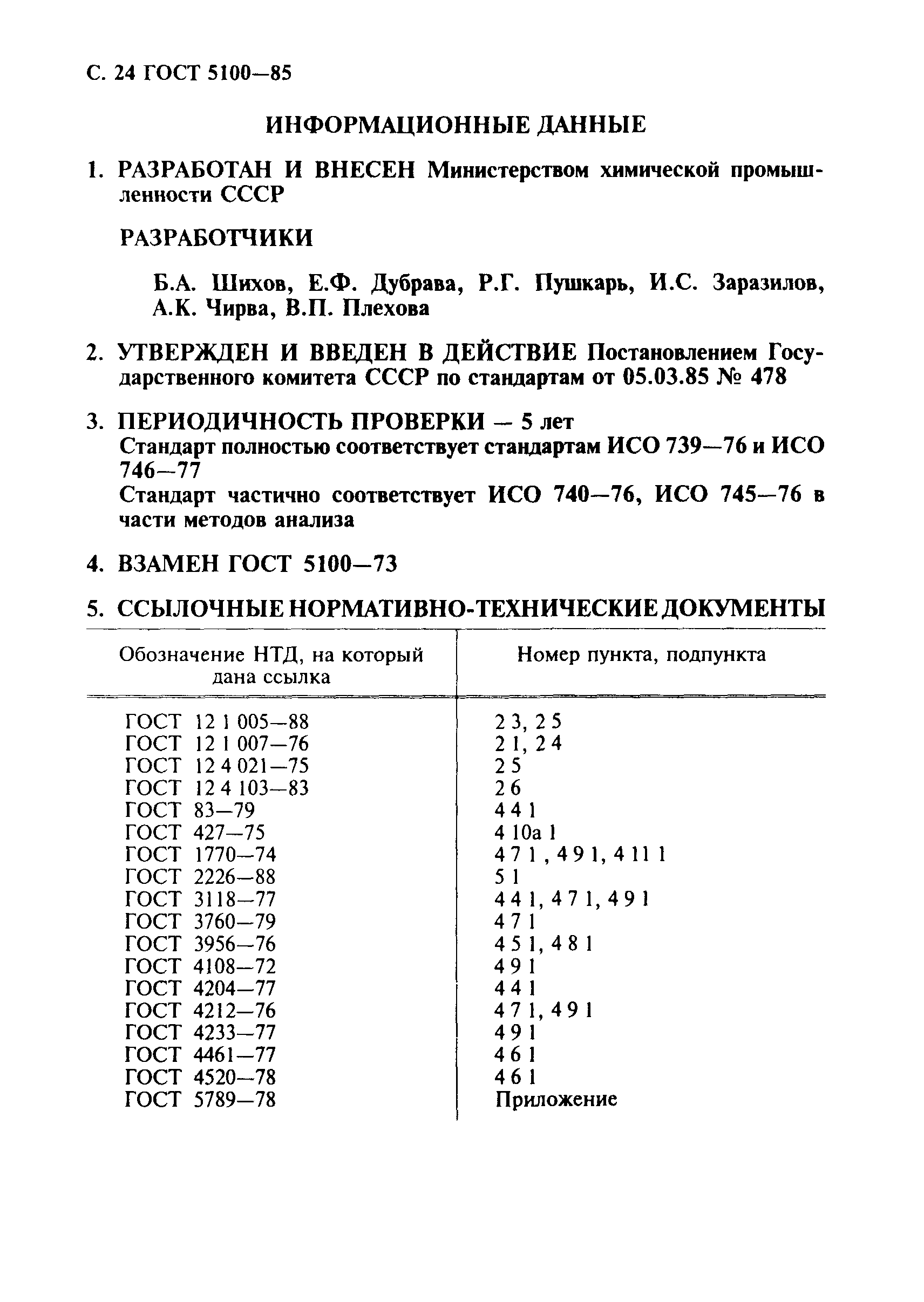 ГОСТ 5100-85