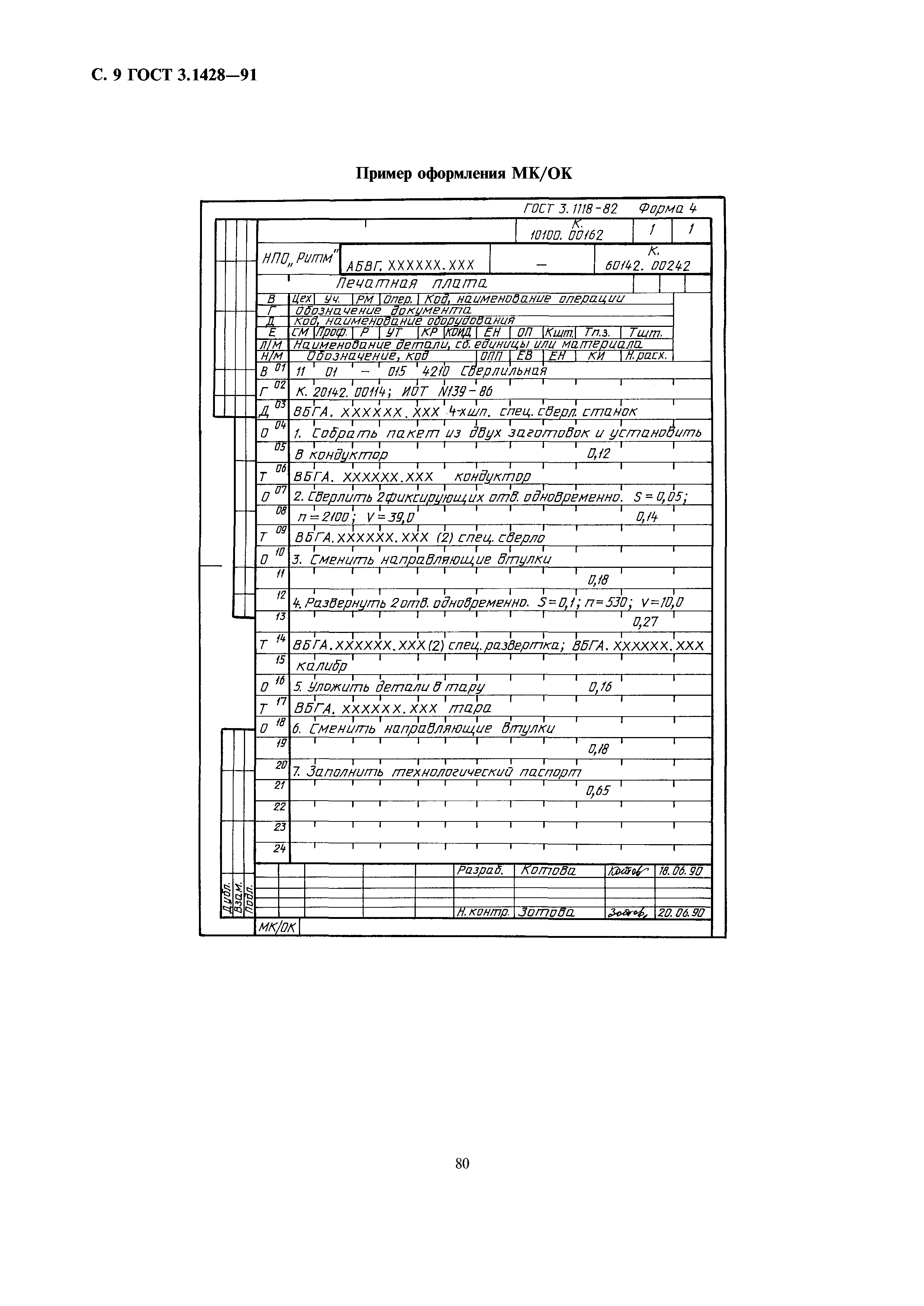 ГОСТ 3.1428-91