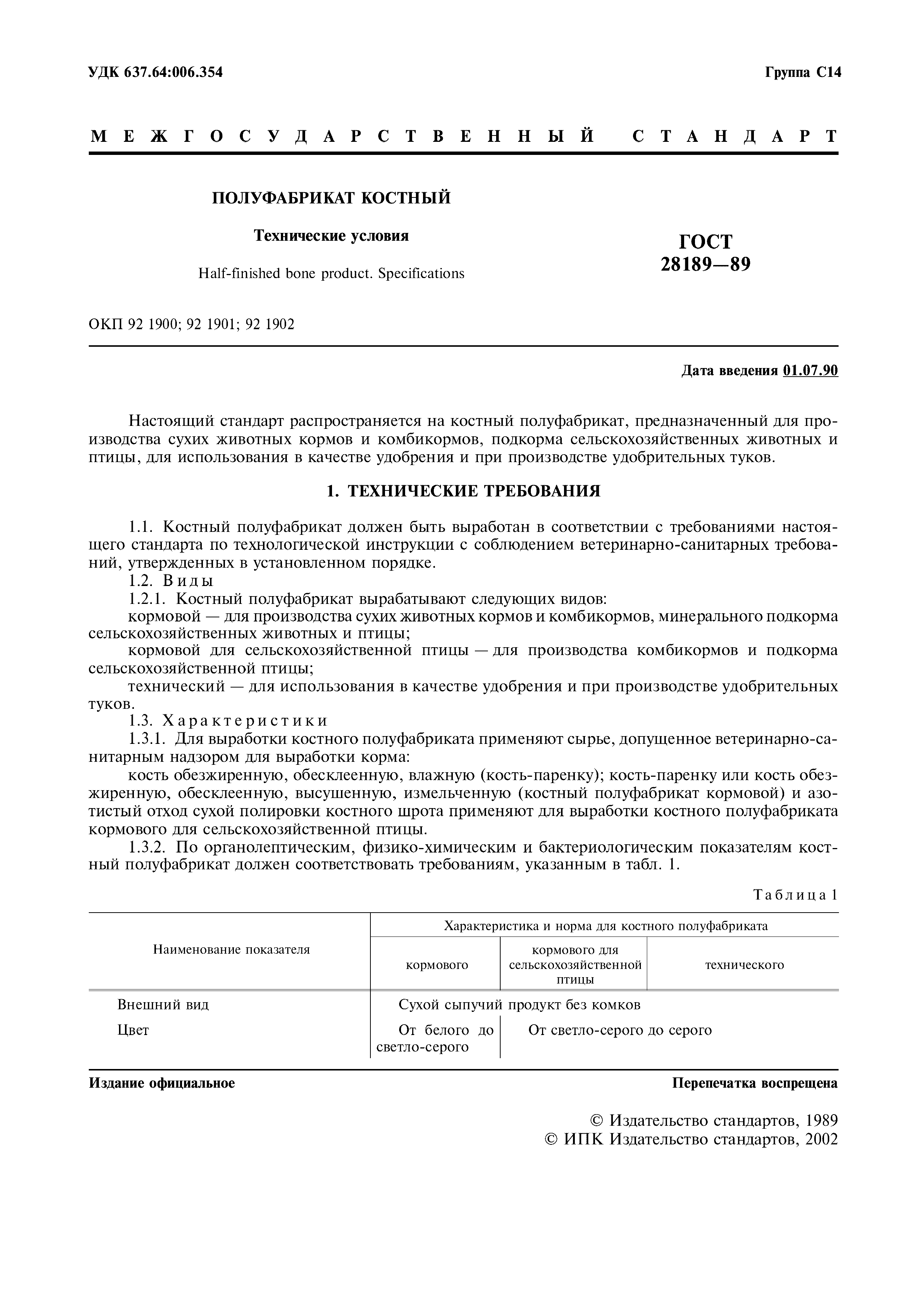 ГОСТ 28189-89