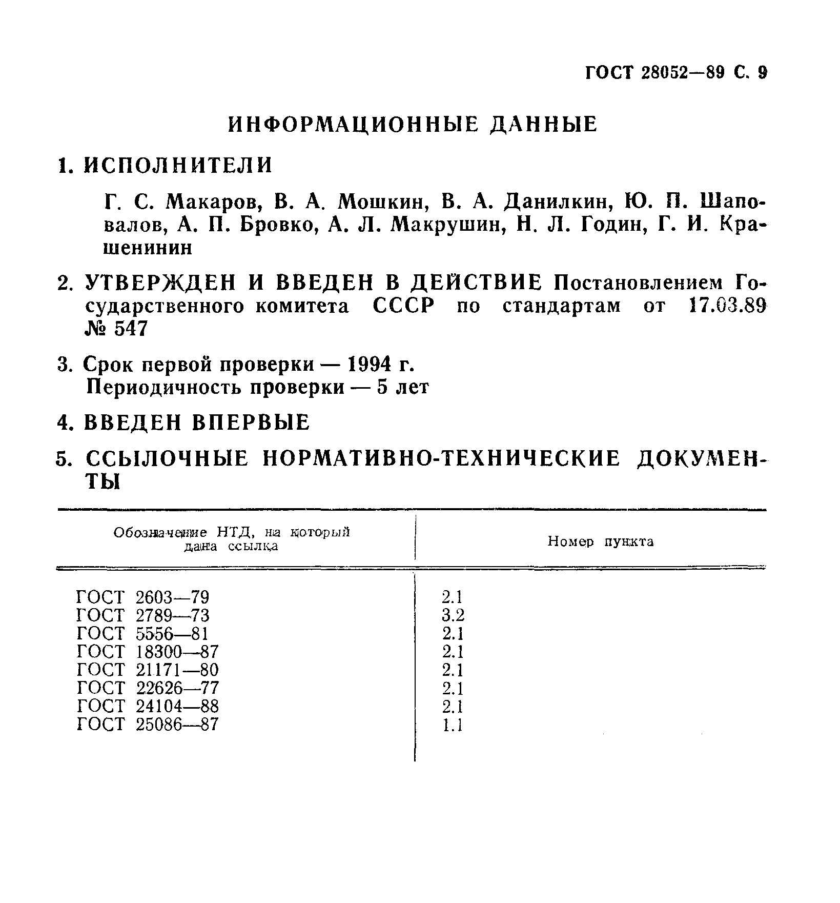 ГОСТ 28052-89