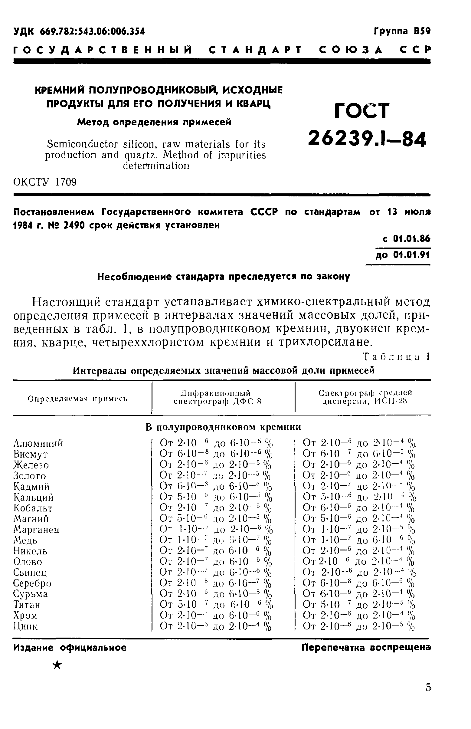 ГОСТ 26239.1-84