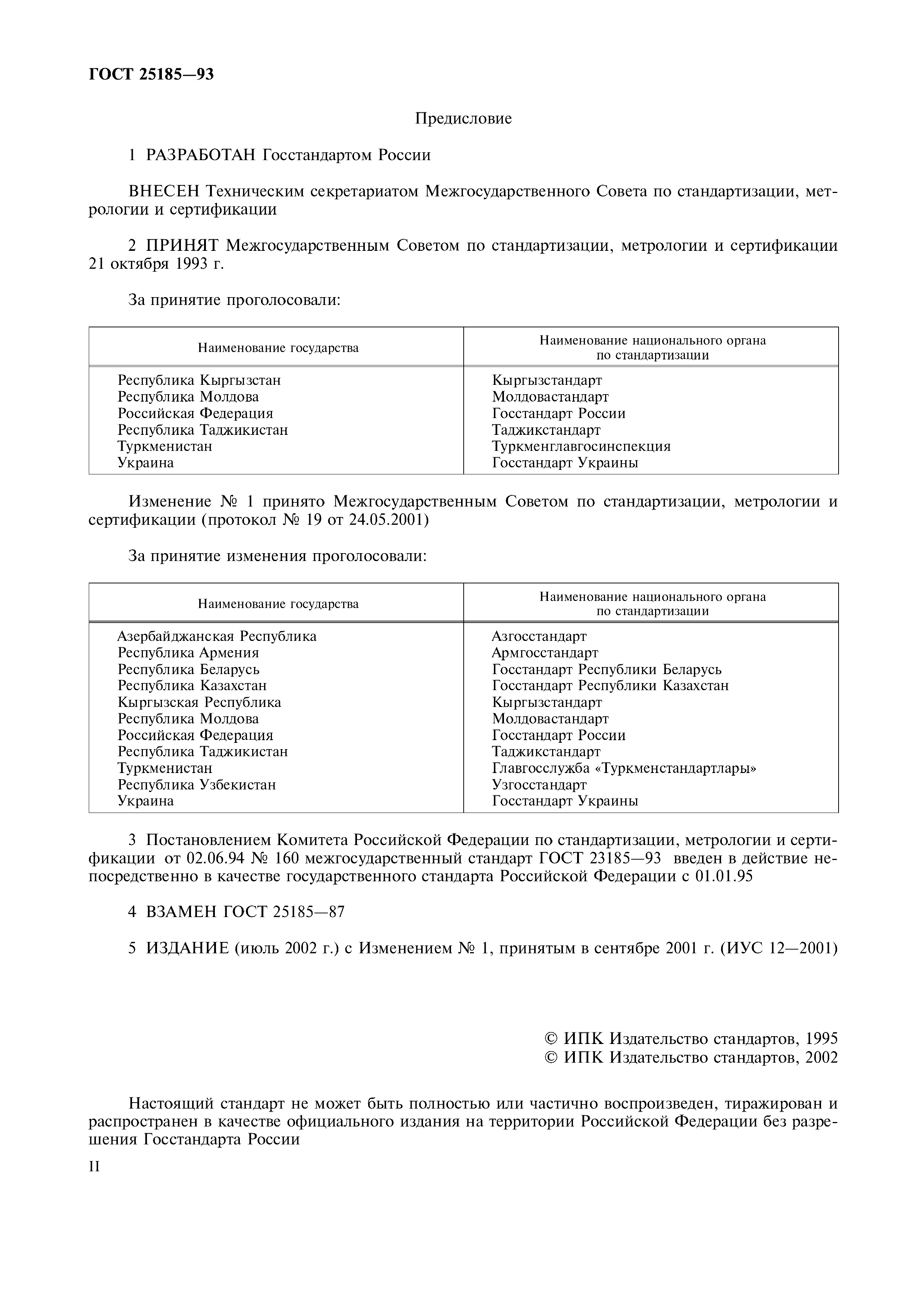 ГОСТ 25185-93
