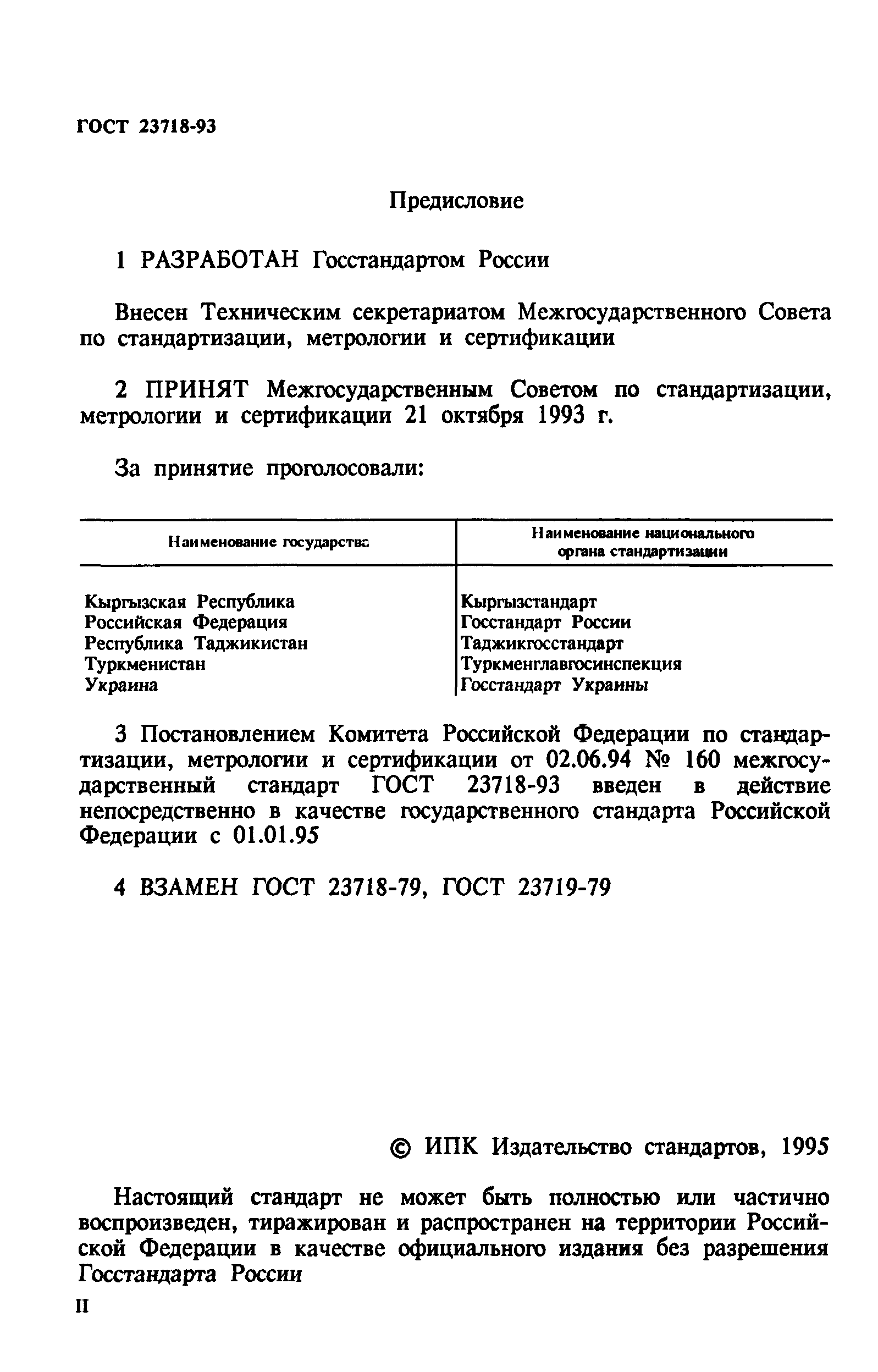 ГОСТ 23718-93