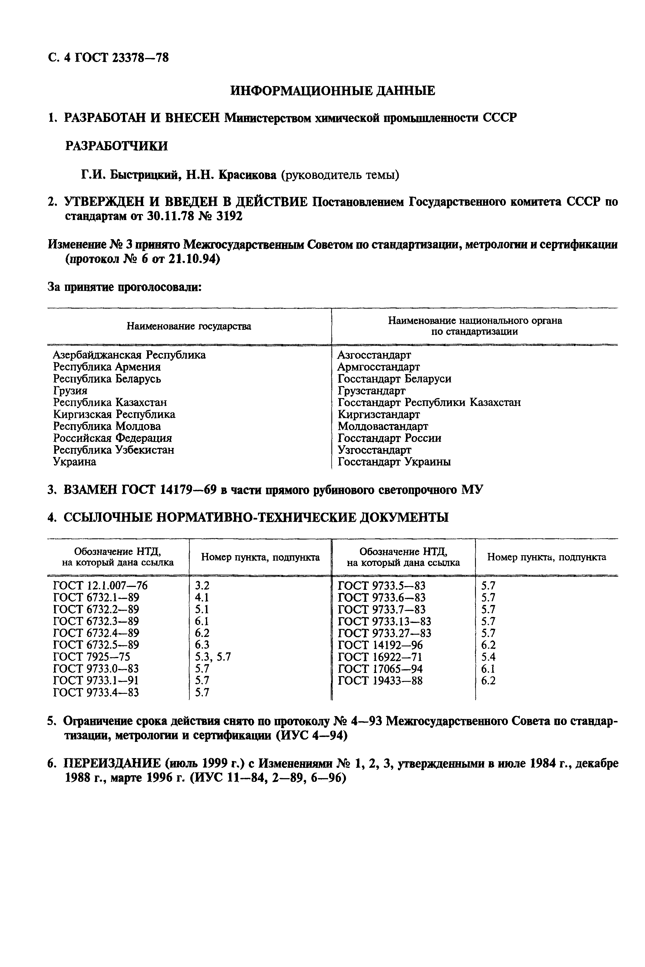 ГОСТ 23378-78