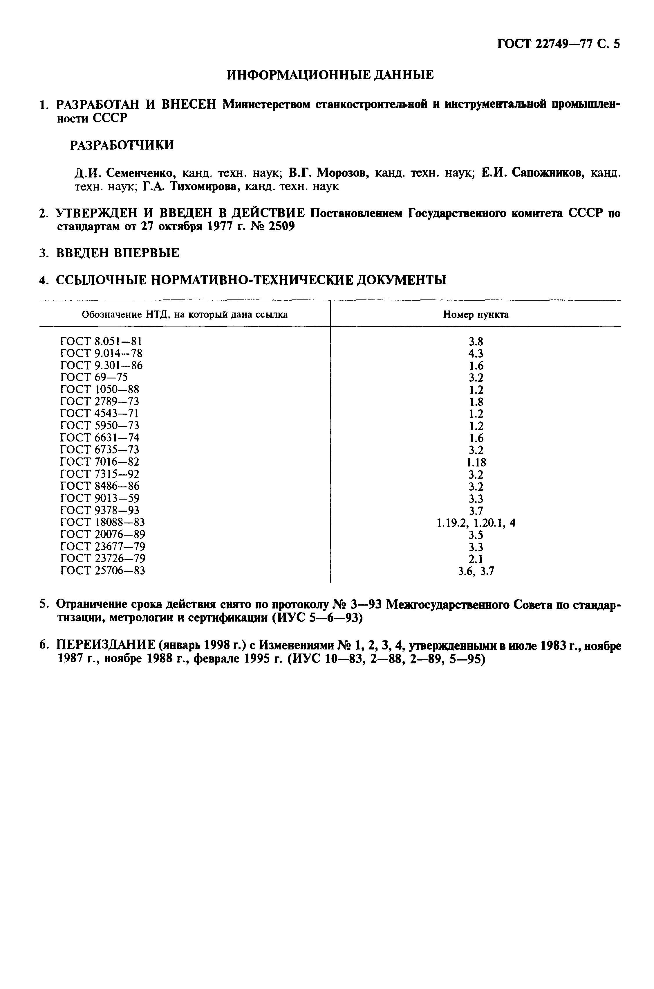 ГОСТ 22749-77