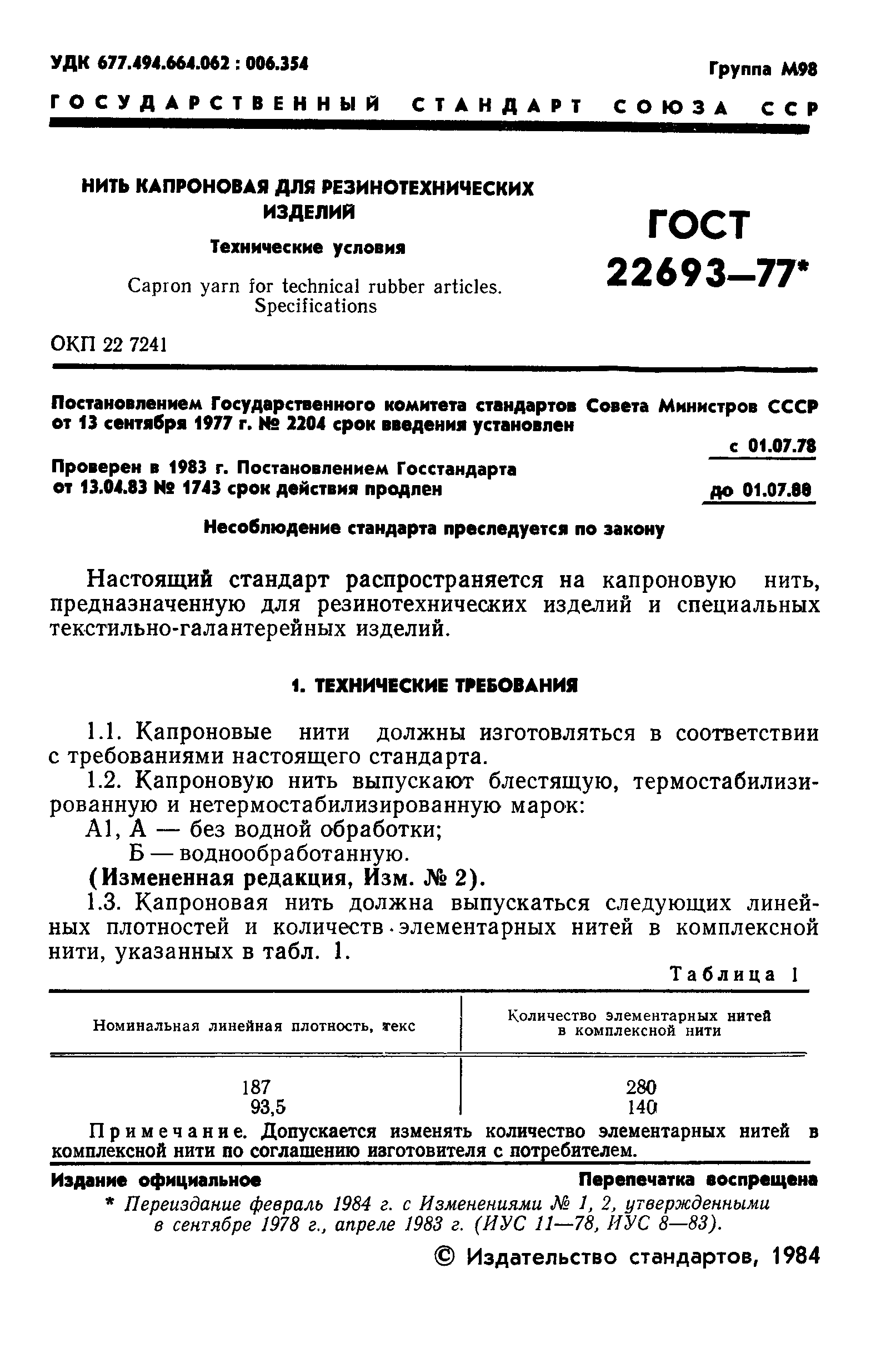 ГОСТ 22693-77