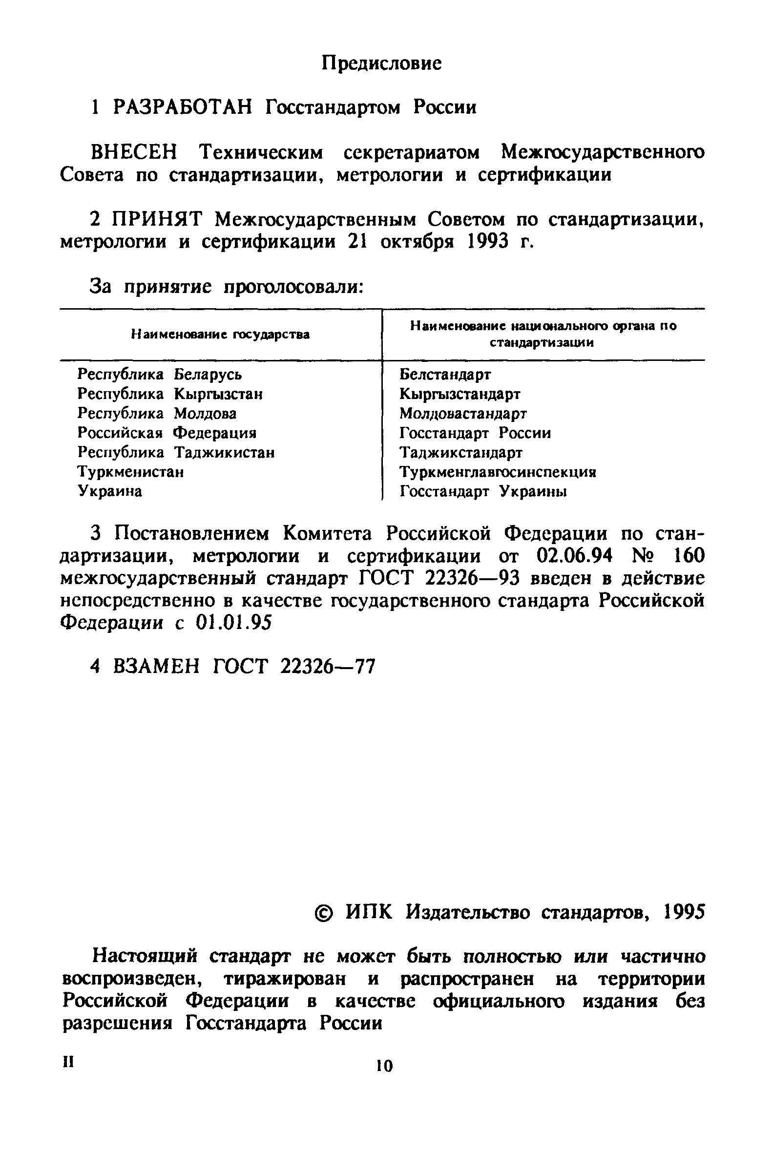 ГОСТ 22326-93