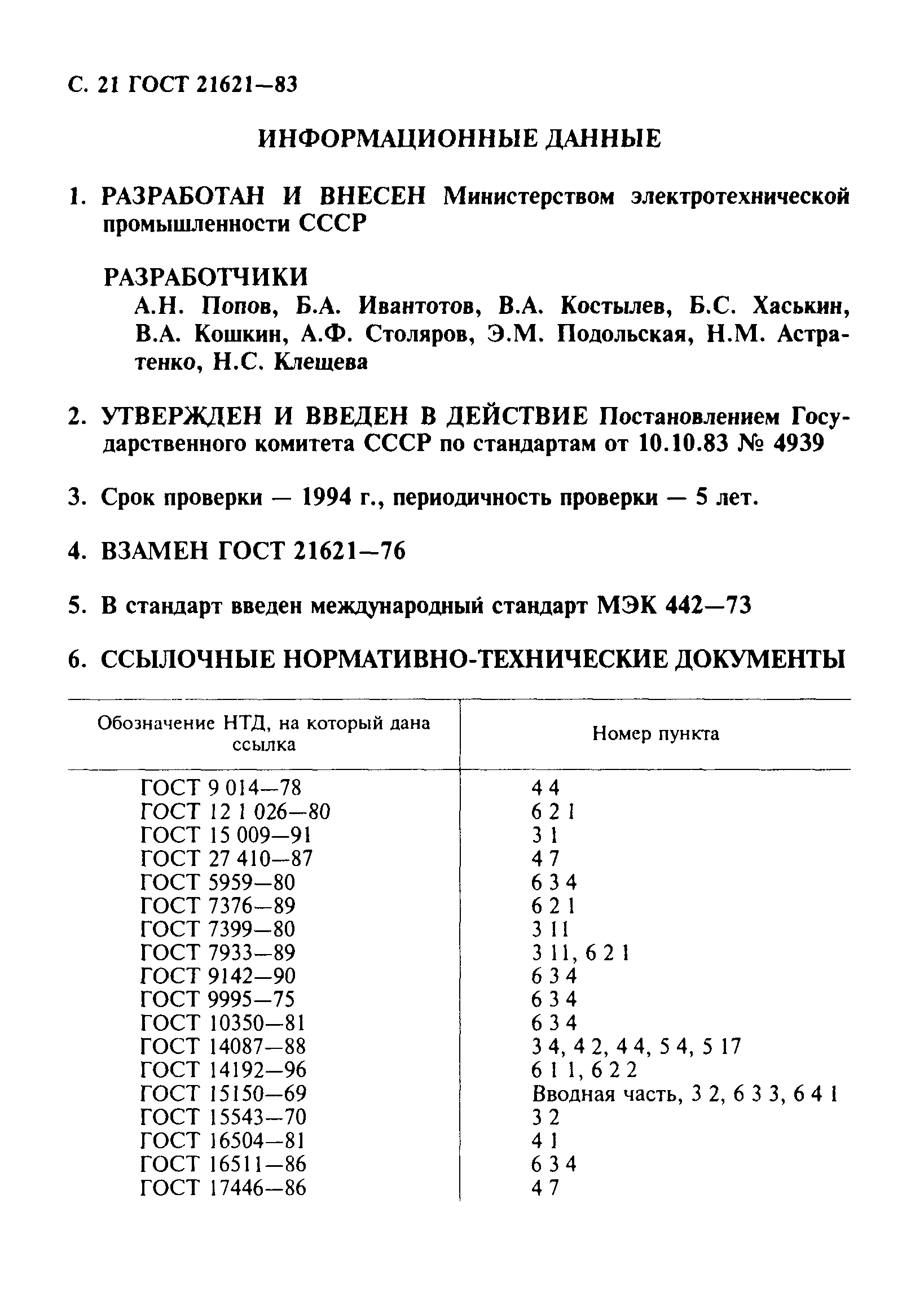 ГОСТ 21621-83