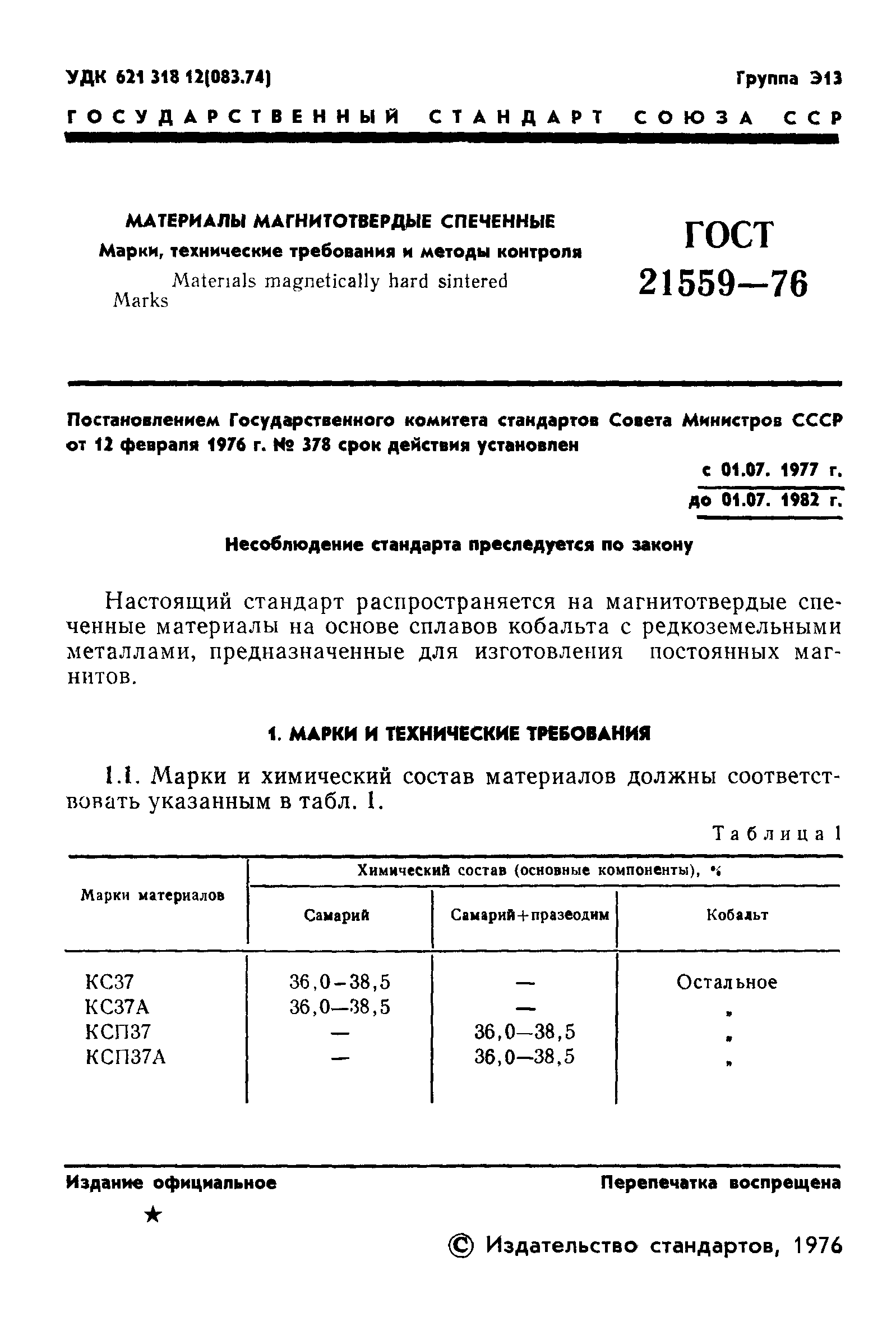 ГОСТ 21559-76