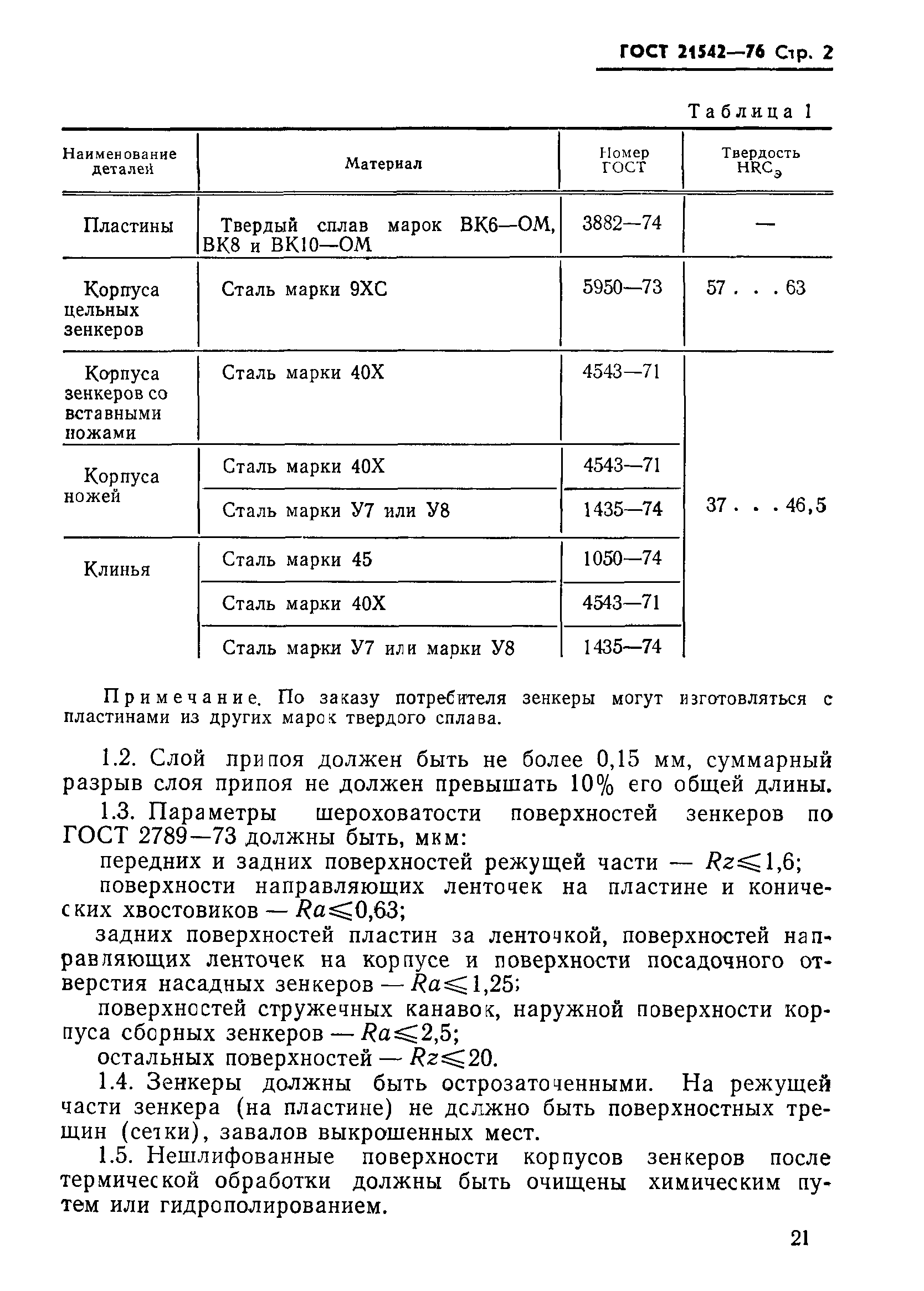 ГОСТ 21542-76