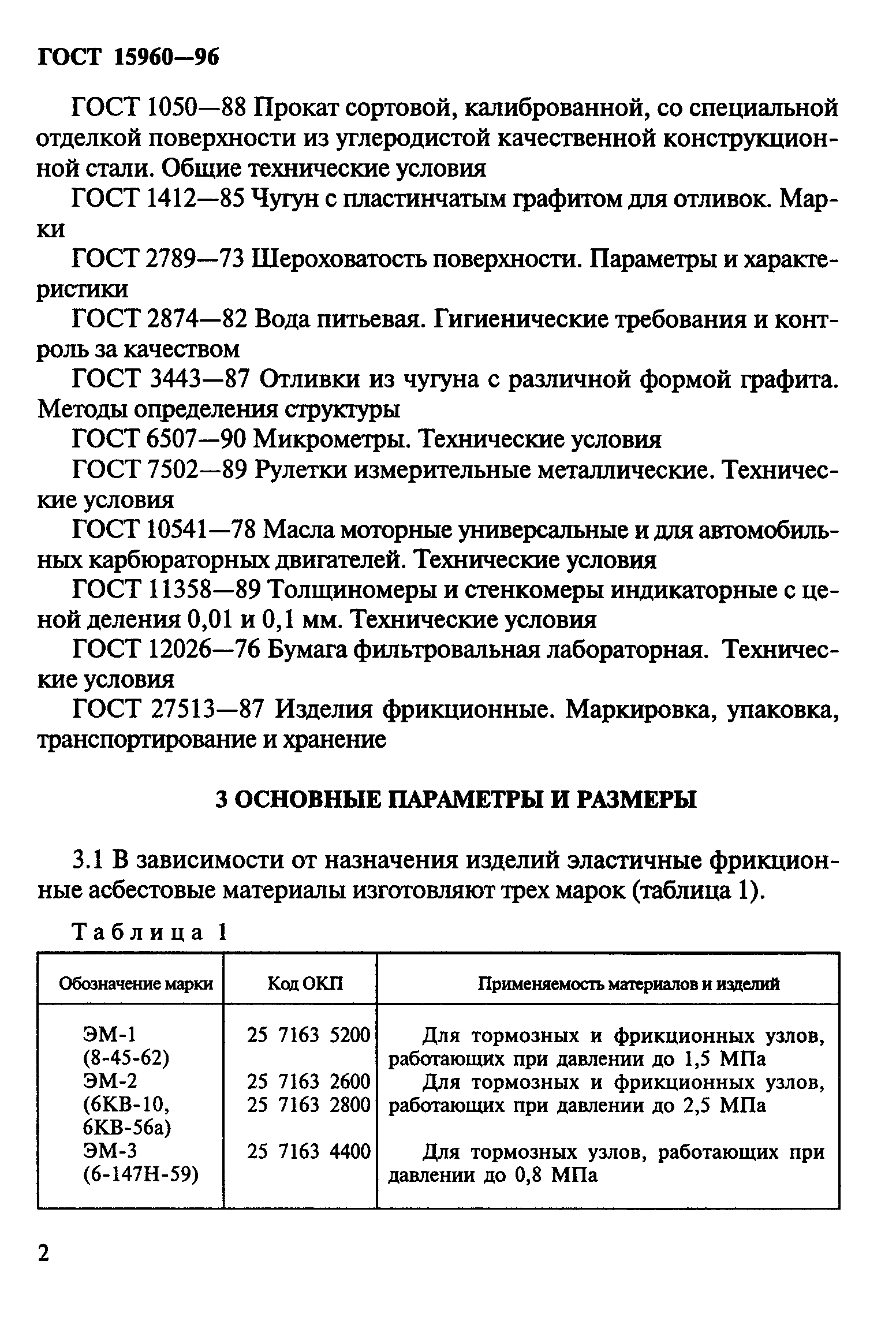 ГОСТ 15960-96