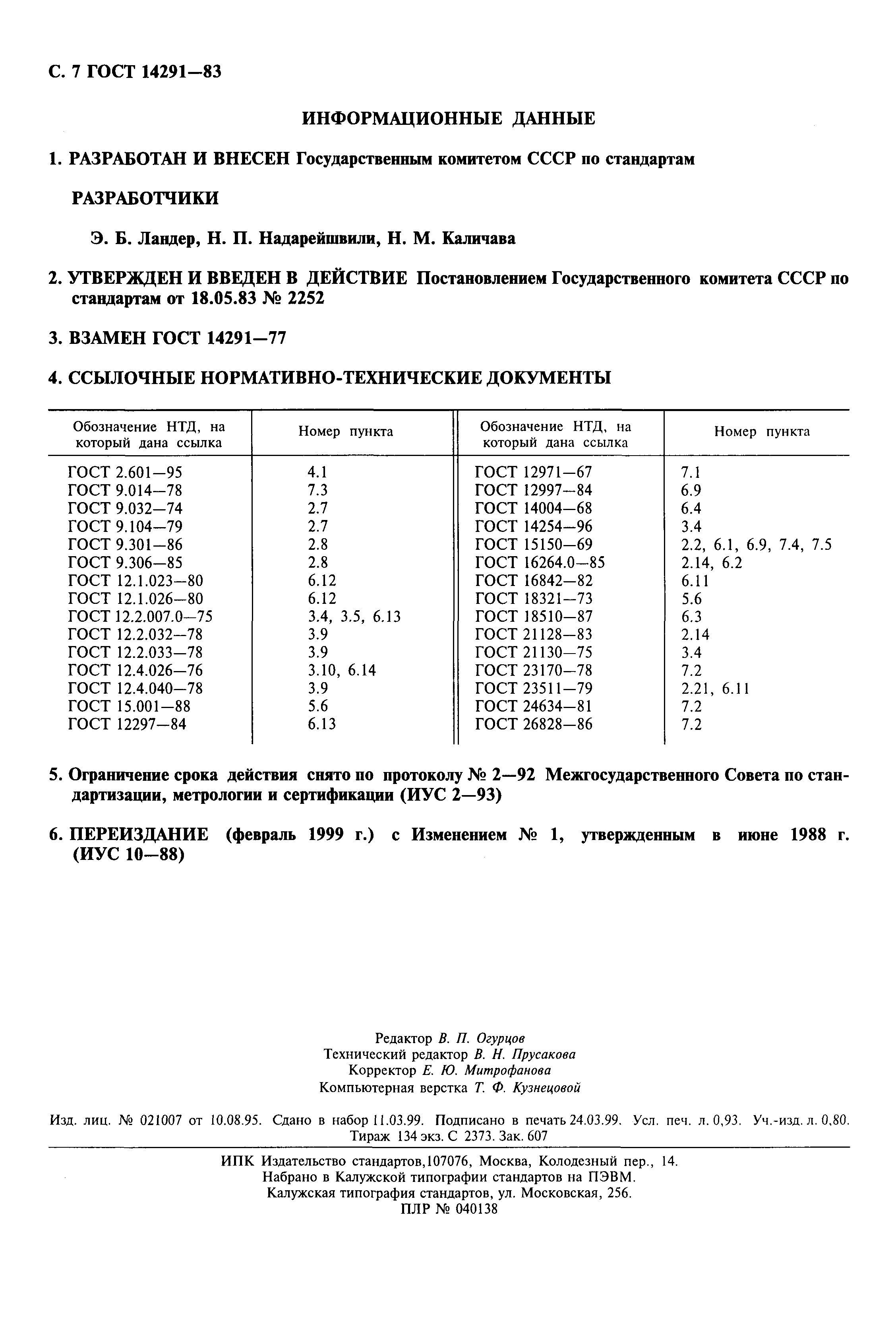 ГОСТ 14291-83