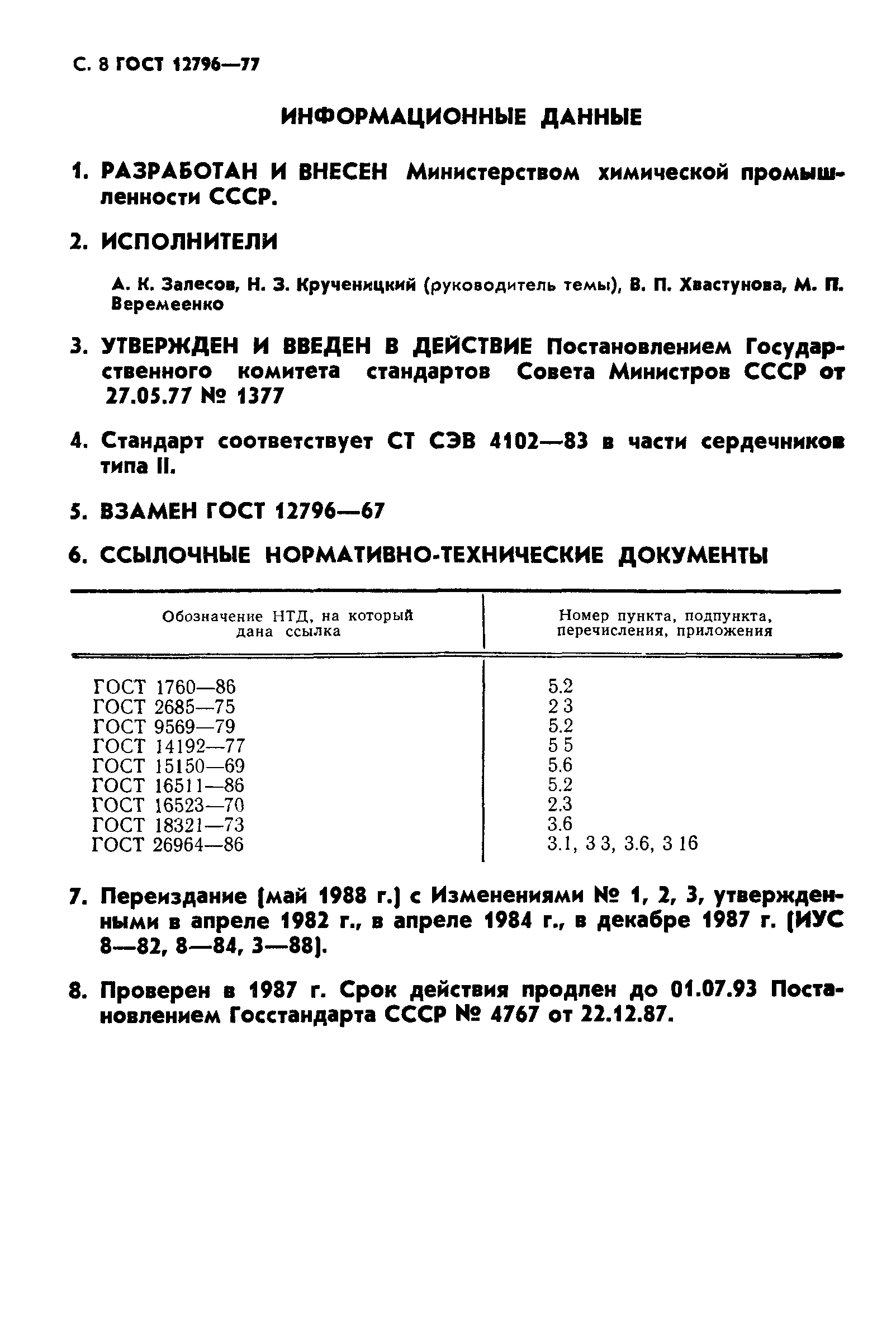 ГОСТ 12796-77