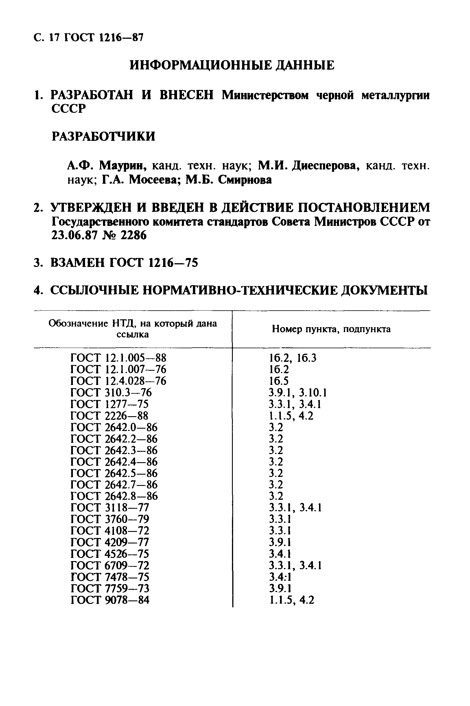 ГОСТ 1216-87