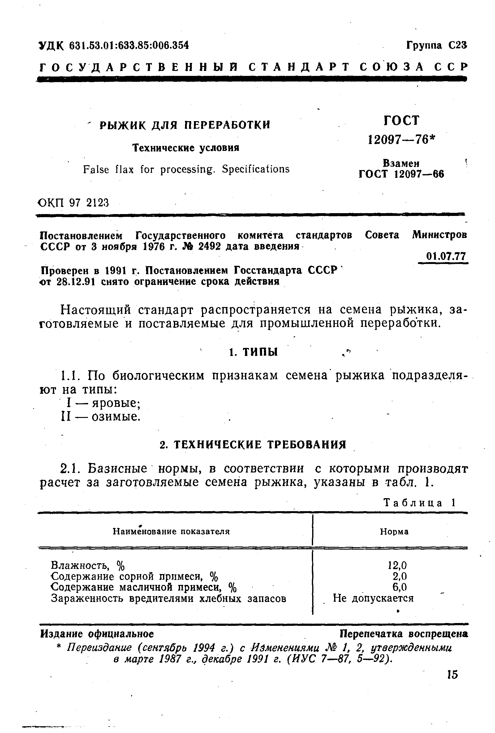 ГОСТ 12097-76