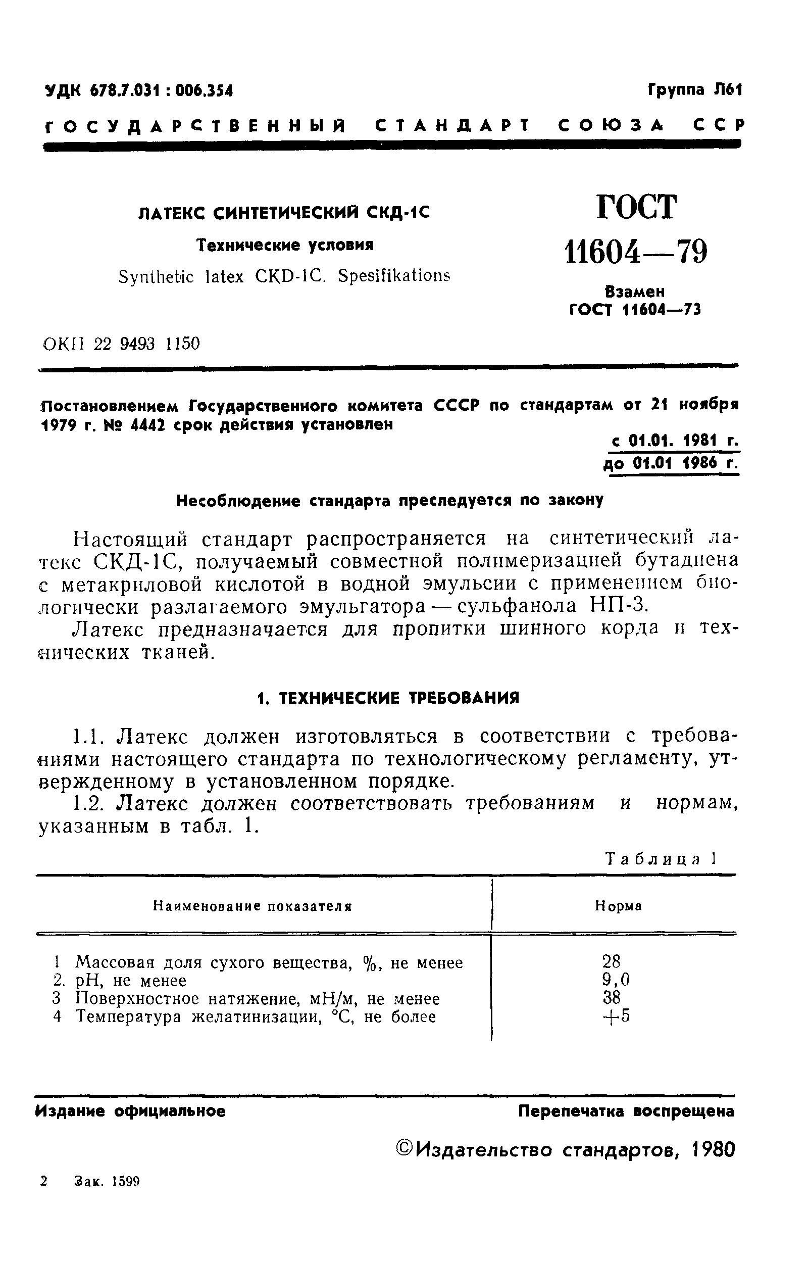 ГОСТ 11604-79