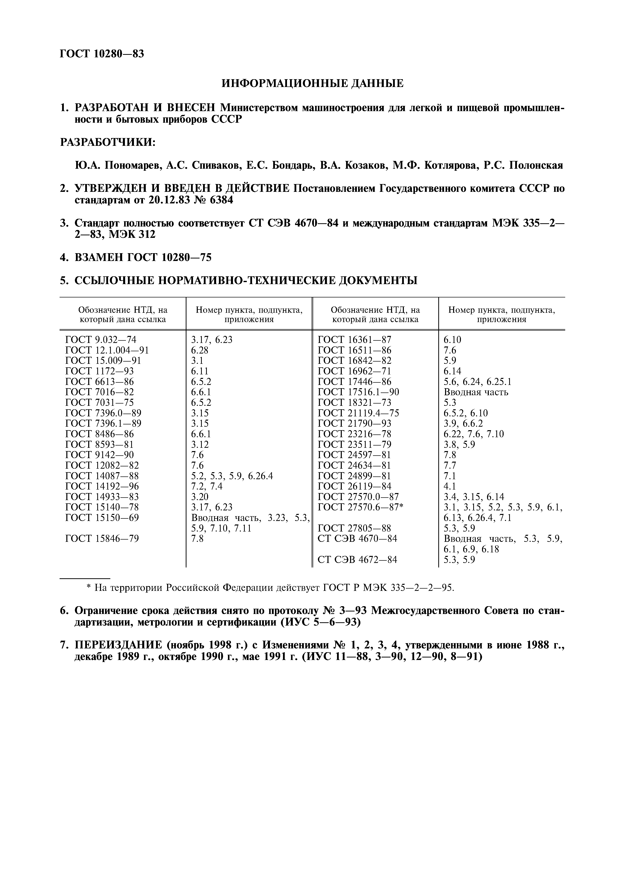 ГОСТ 10280-83