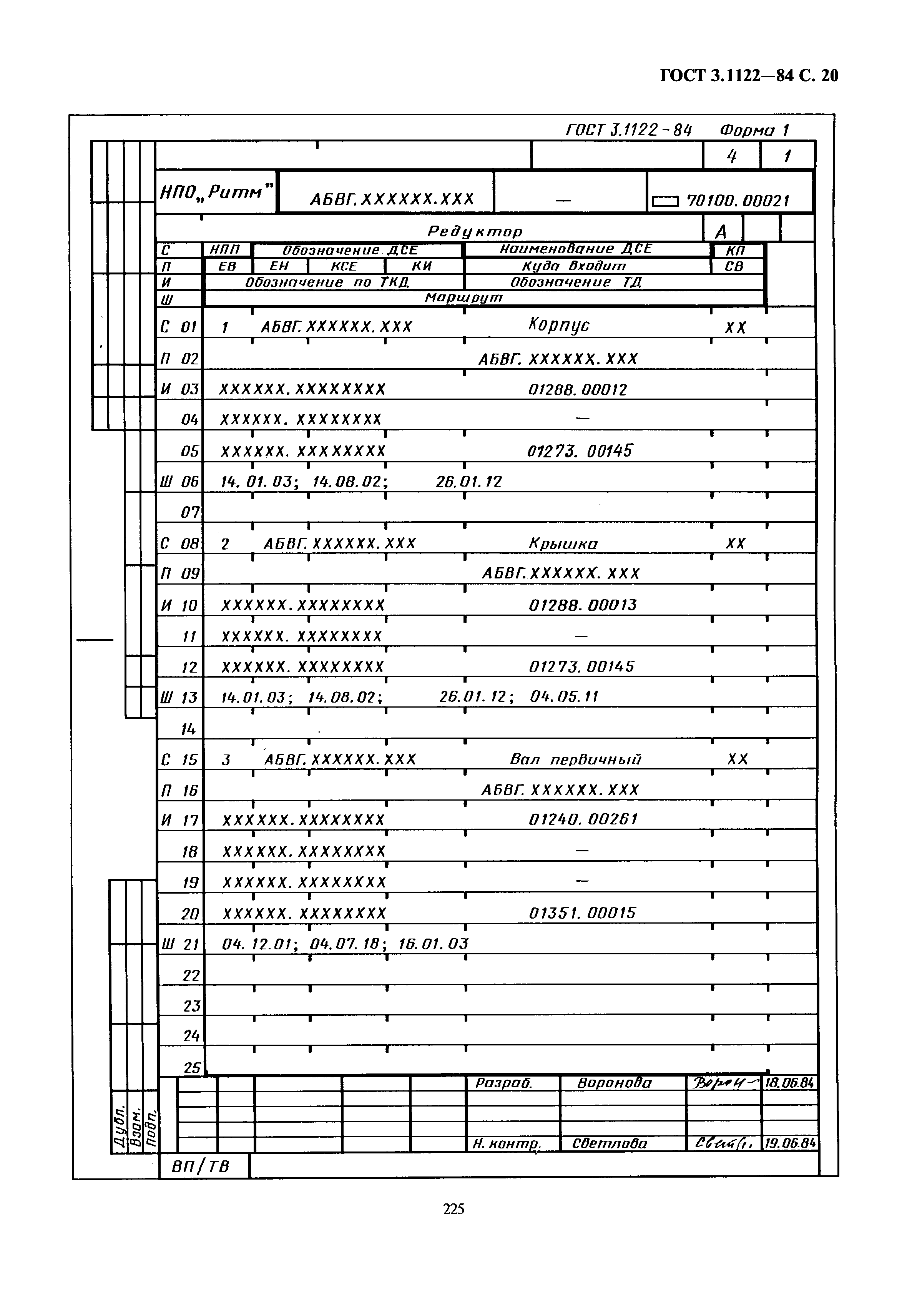 ГОСТ 3.1122-84