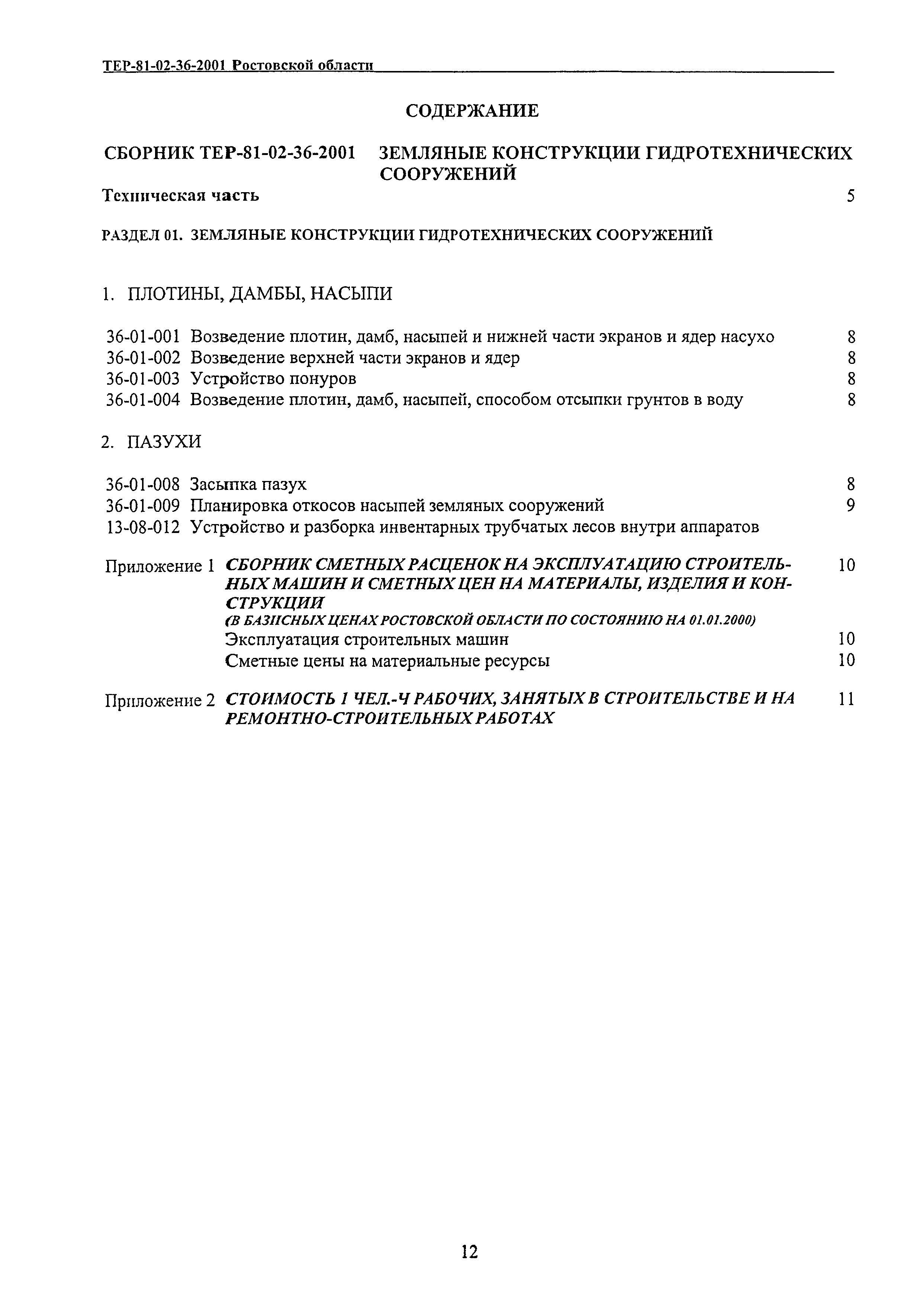 ТЕР 81-02-36-2001 Ростовской области