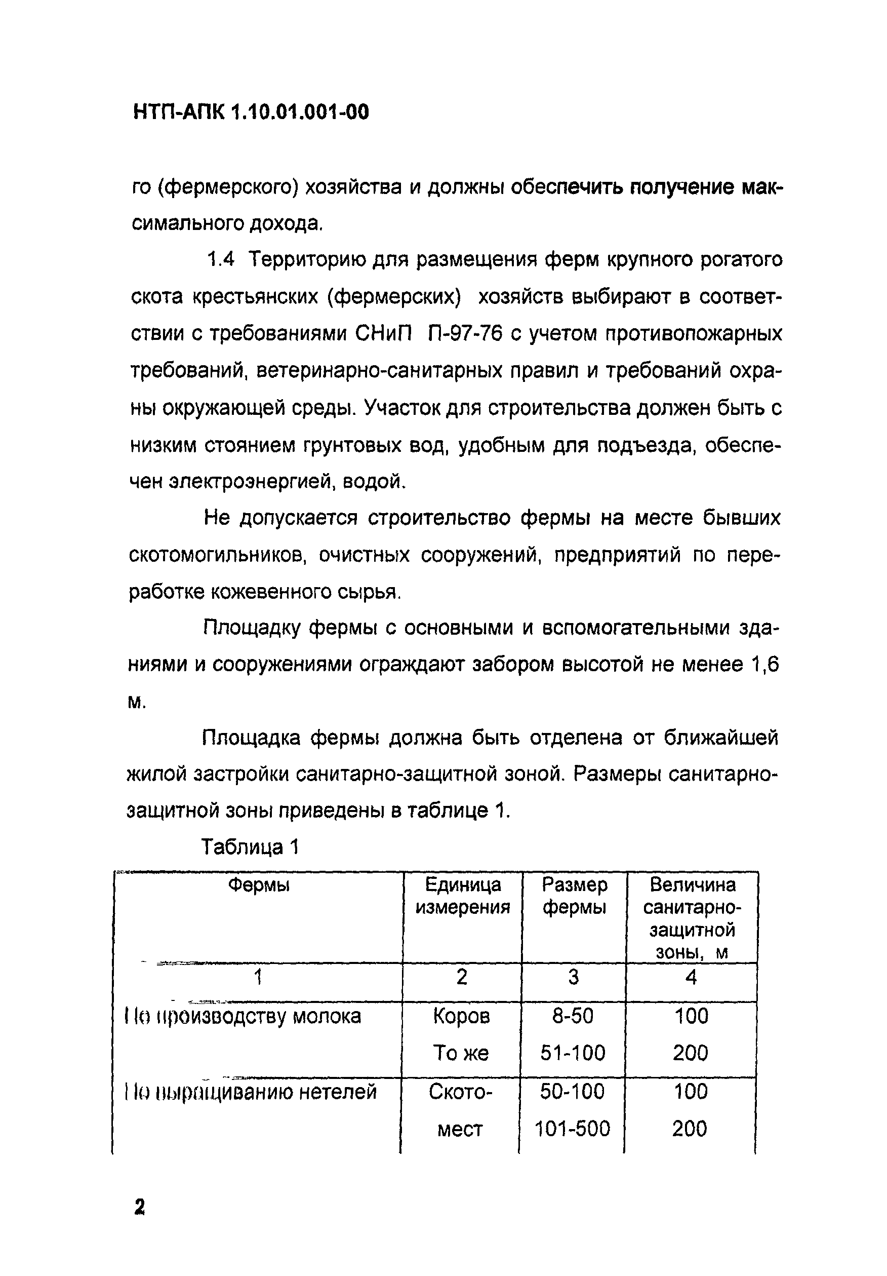 НТП АПК 1.10.01.001-00