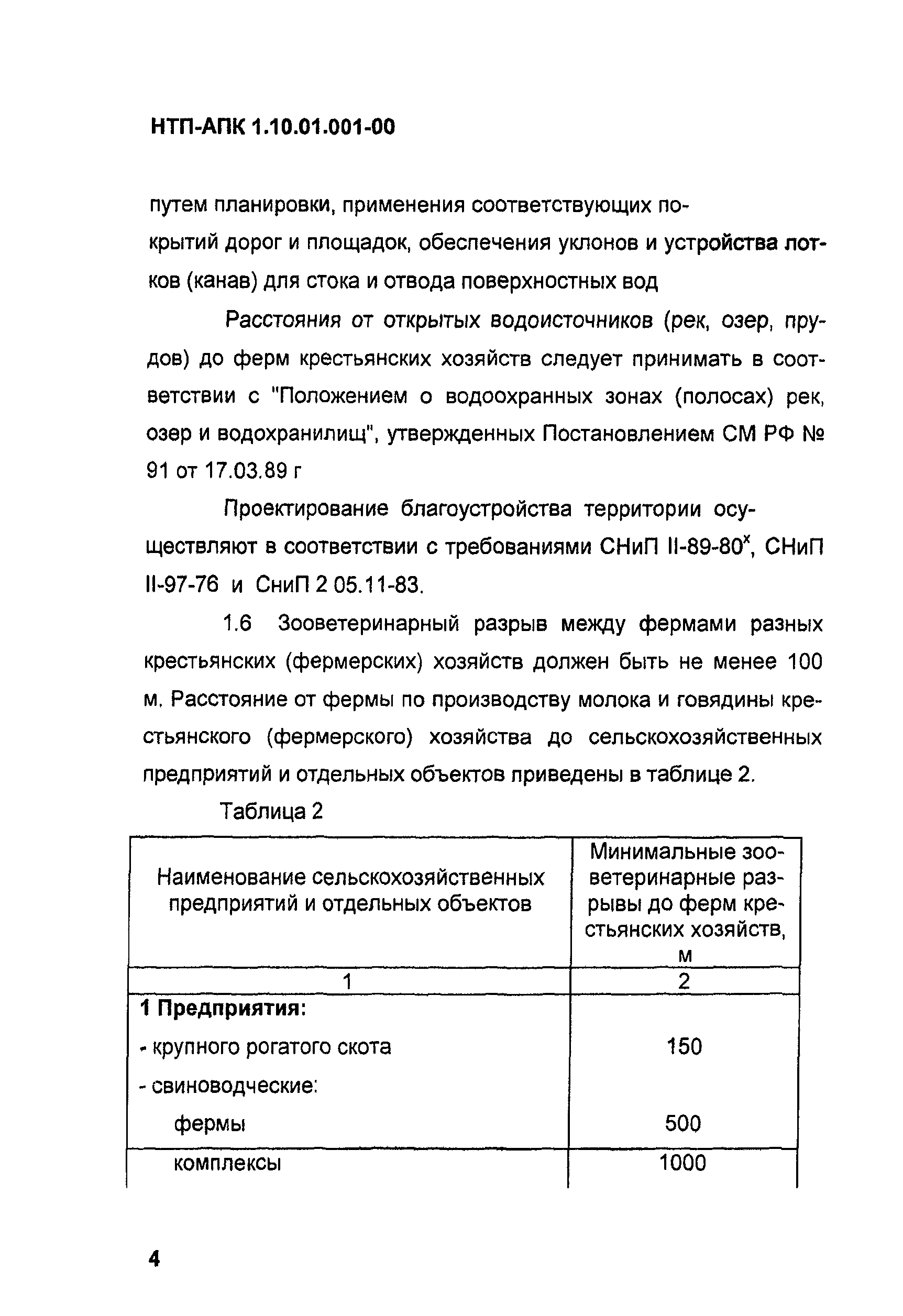 НТП АПК 1.10.01.001-00